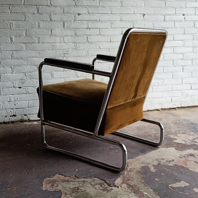 1930s tubular Auping arm chair