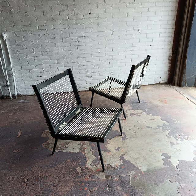 Georges Tigien 1950's low chairs