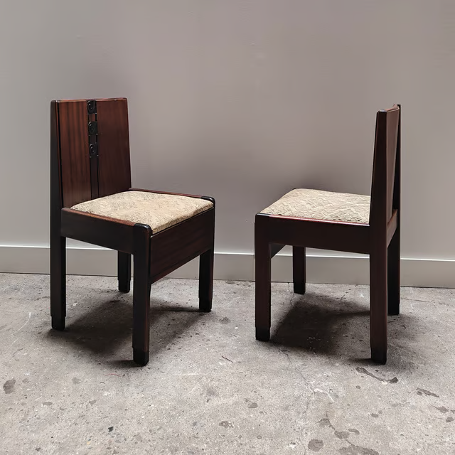 Amsterdamse School chairs & table 1930s