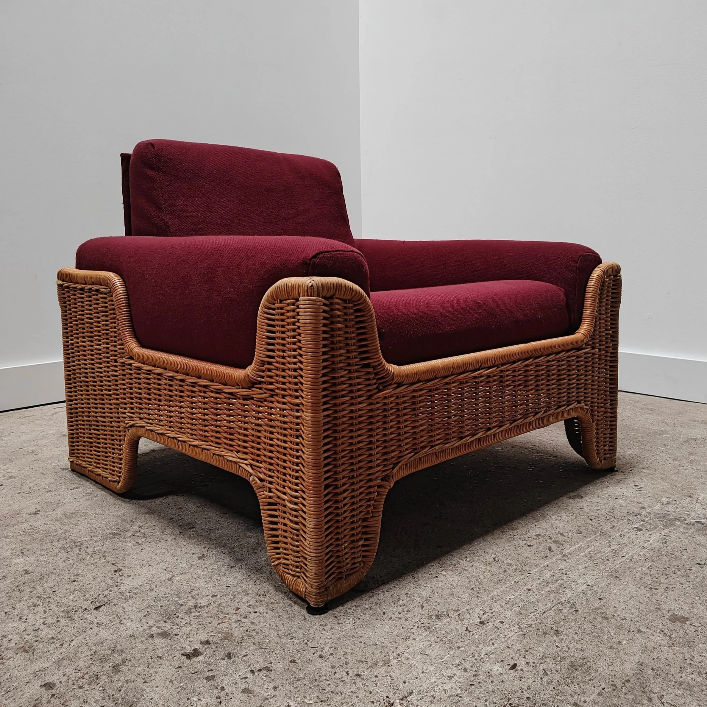 Modernist rattan armchair by Gebr Jonkers model Pistato6.jpg