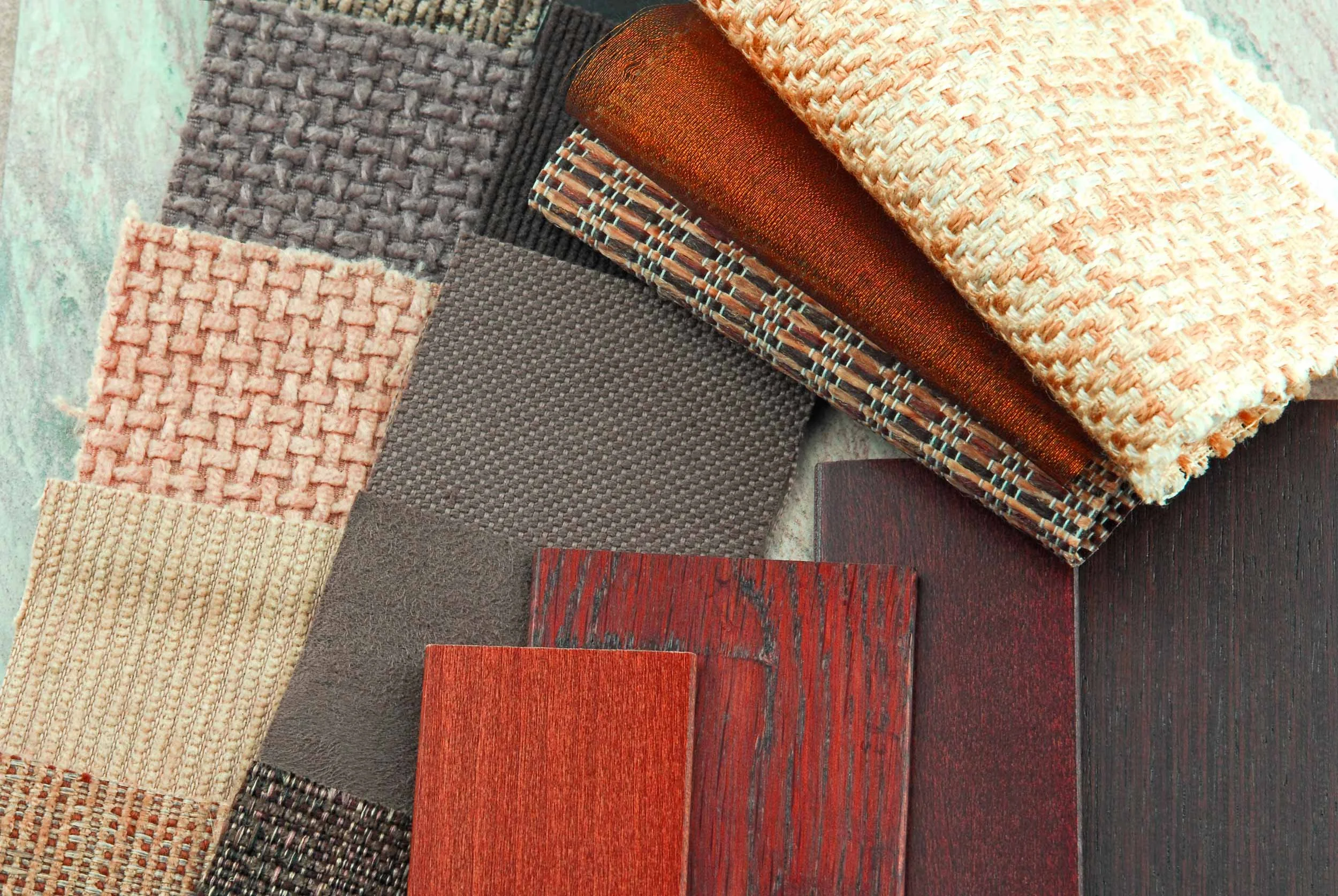 Interior Design Swatches Illustrating Project Management