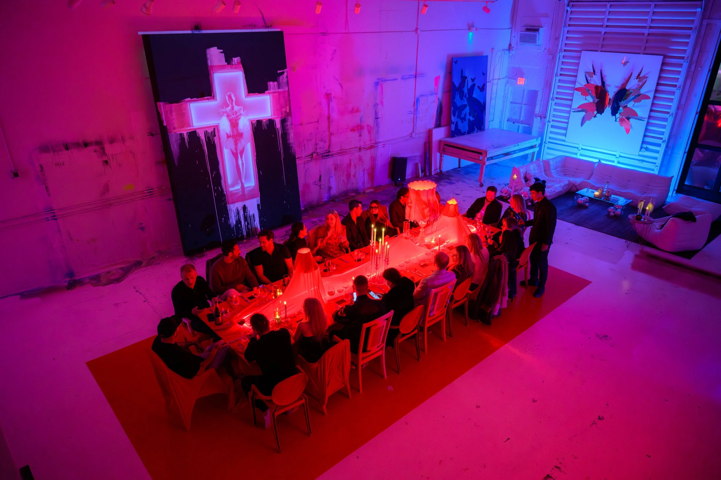 After Dark at the PunkMeTender studio in Miami with art, cocktails, and an intimate curated atmosphere