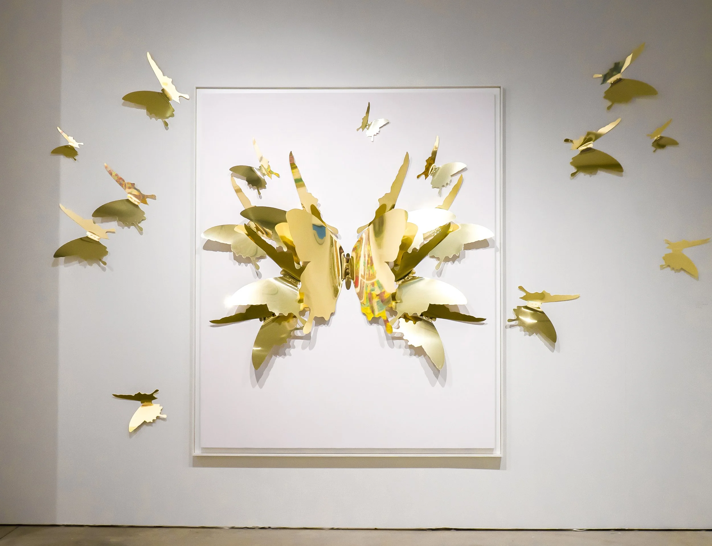 Fine art photography featuring 3D butterflies installation by PunkMeTender