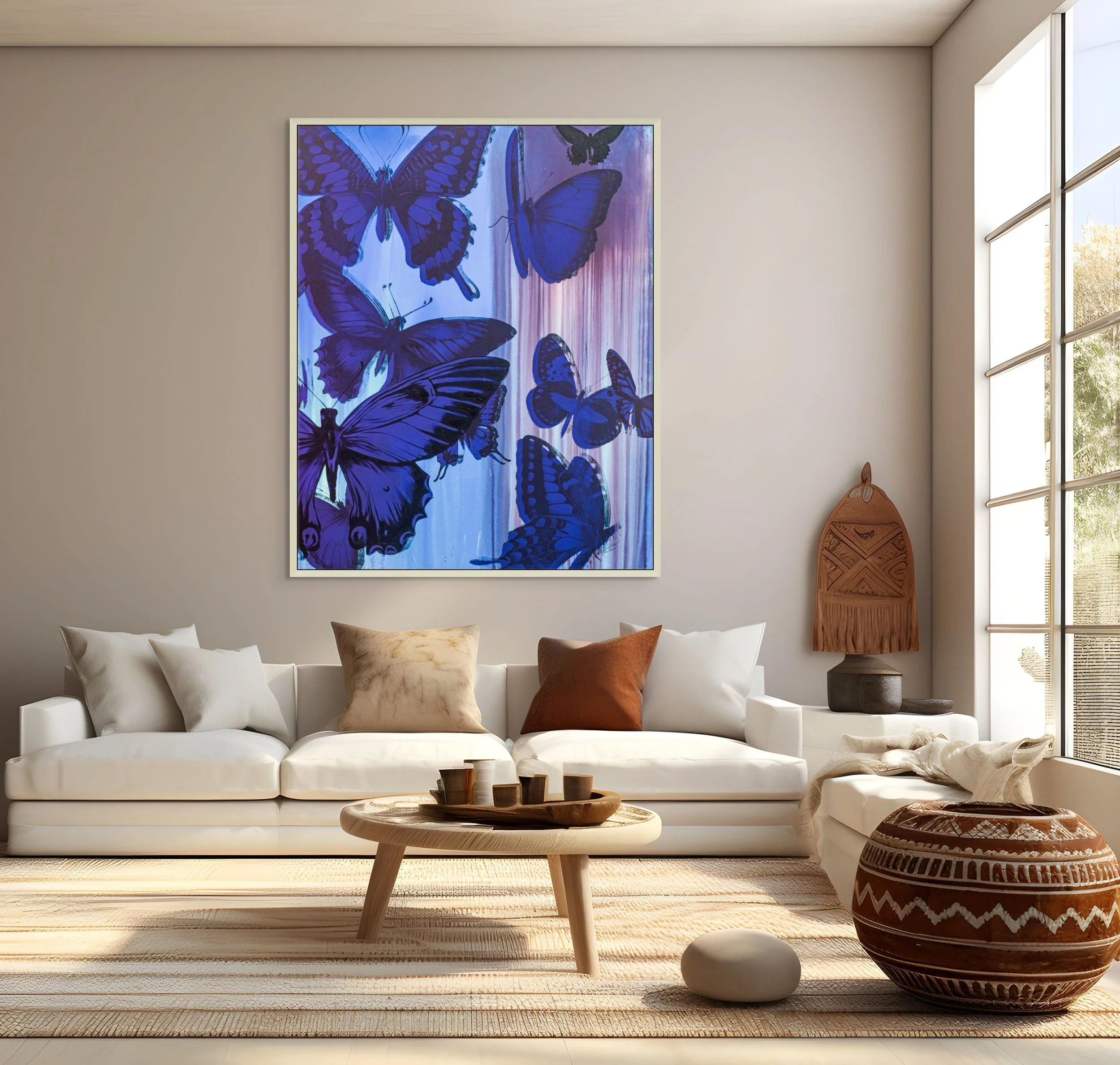 Punkmetender “I dream of painting butterflies big enough to cover the whole sky.”, 2025 signed and dated acrylic and oil on stretched canvas 40x60 inch (70420254060)