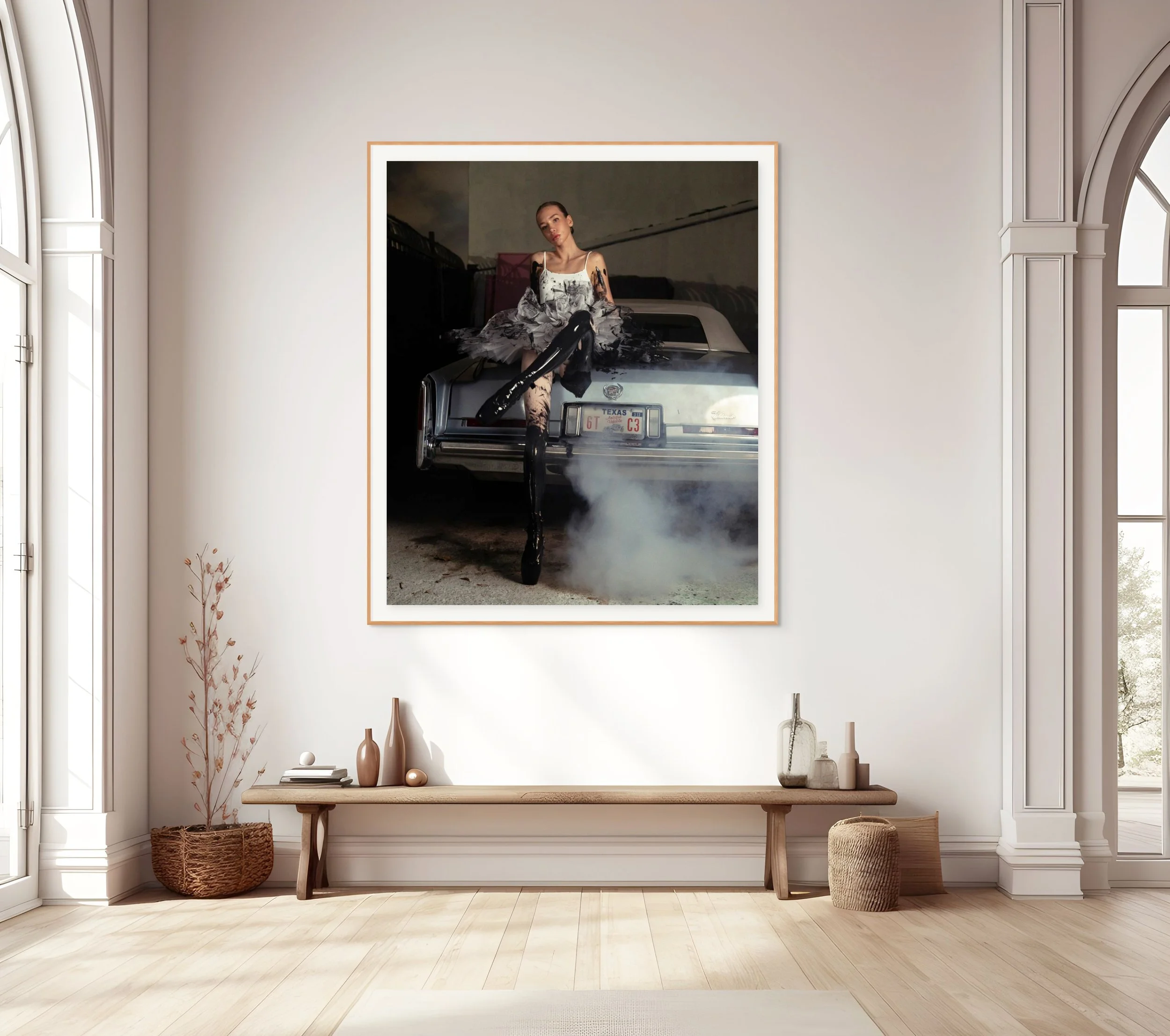 Photograph of ballerina from digital artwork by PunkMeTender
