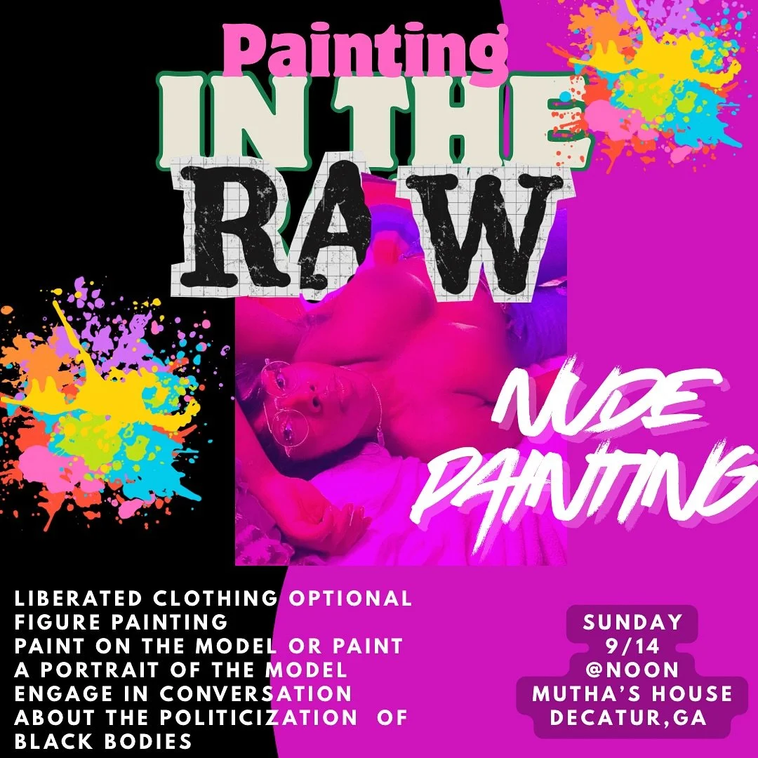 Okay cousin so boom. I know it&rsquo;s last minute and you probably got plans Sunday but IF YOU DONT, come PAINT. Painting in the raw is more than just figure painting. It&rsquo;s about expression as our model facilitates a conversation about their r