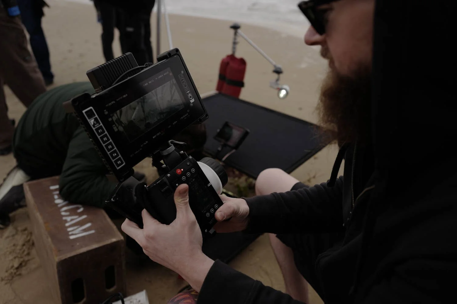 Brian Aichlmyar showing us his follow focus build.