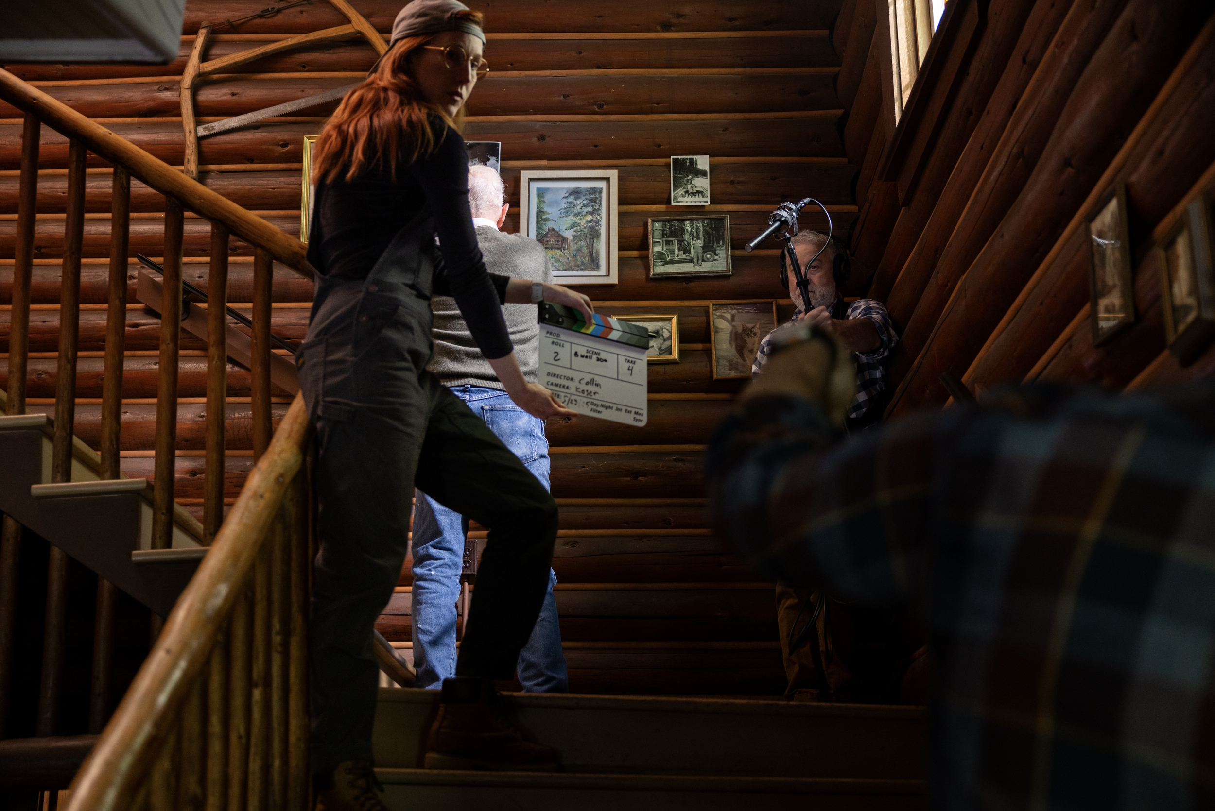 Producer Ashley Monda slating the start of a revery sequence..png