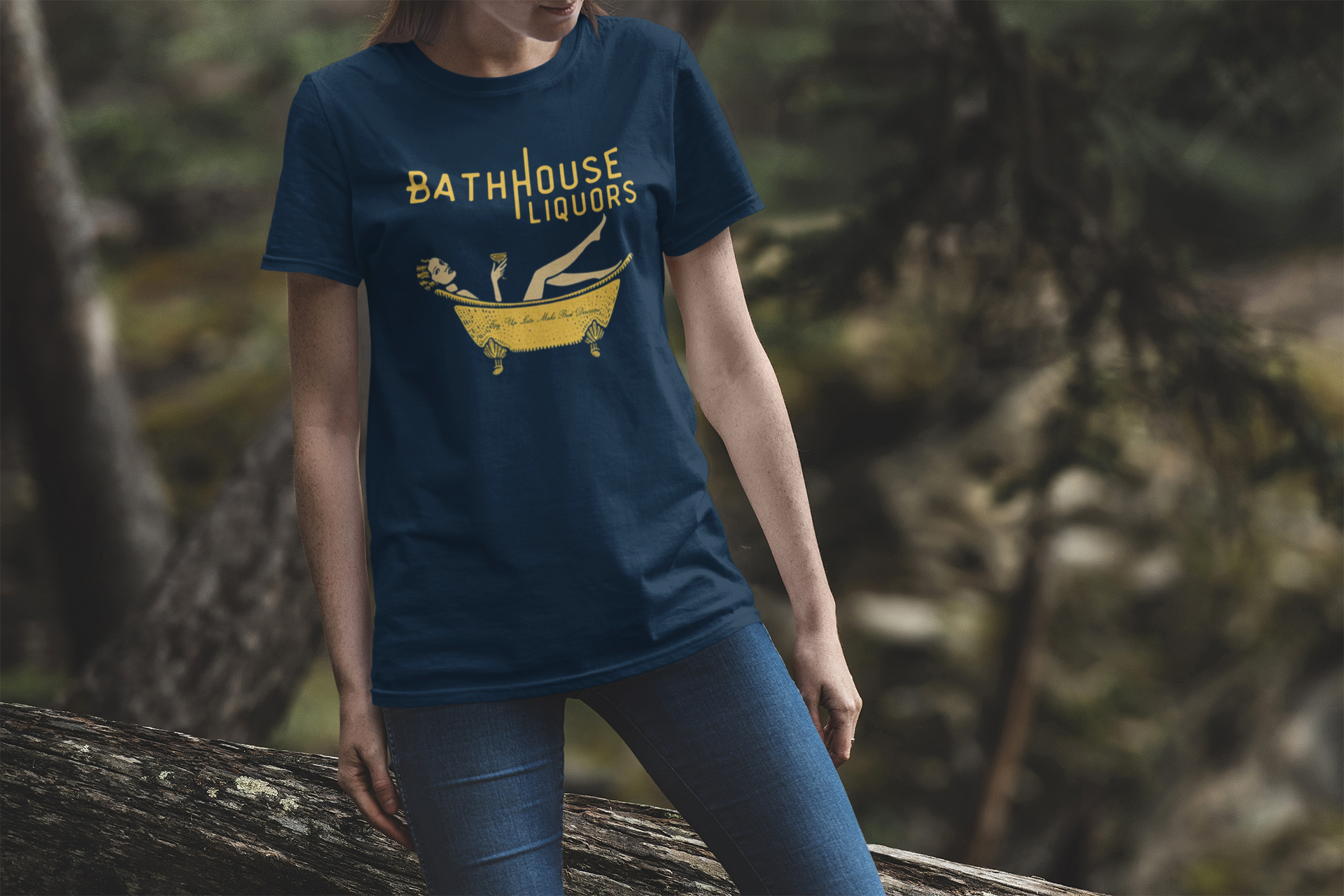 Bathhouse Navy Tshirt modeled.png