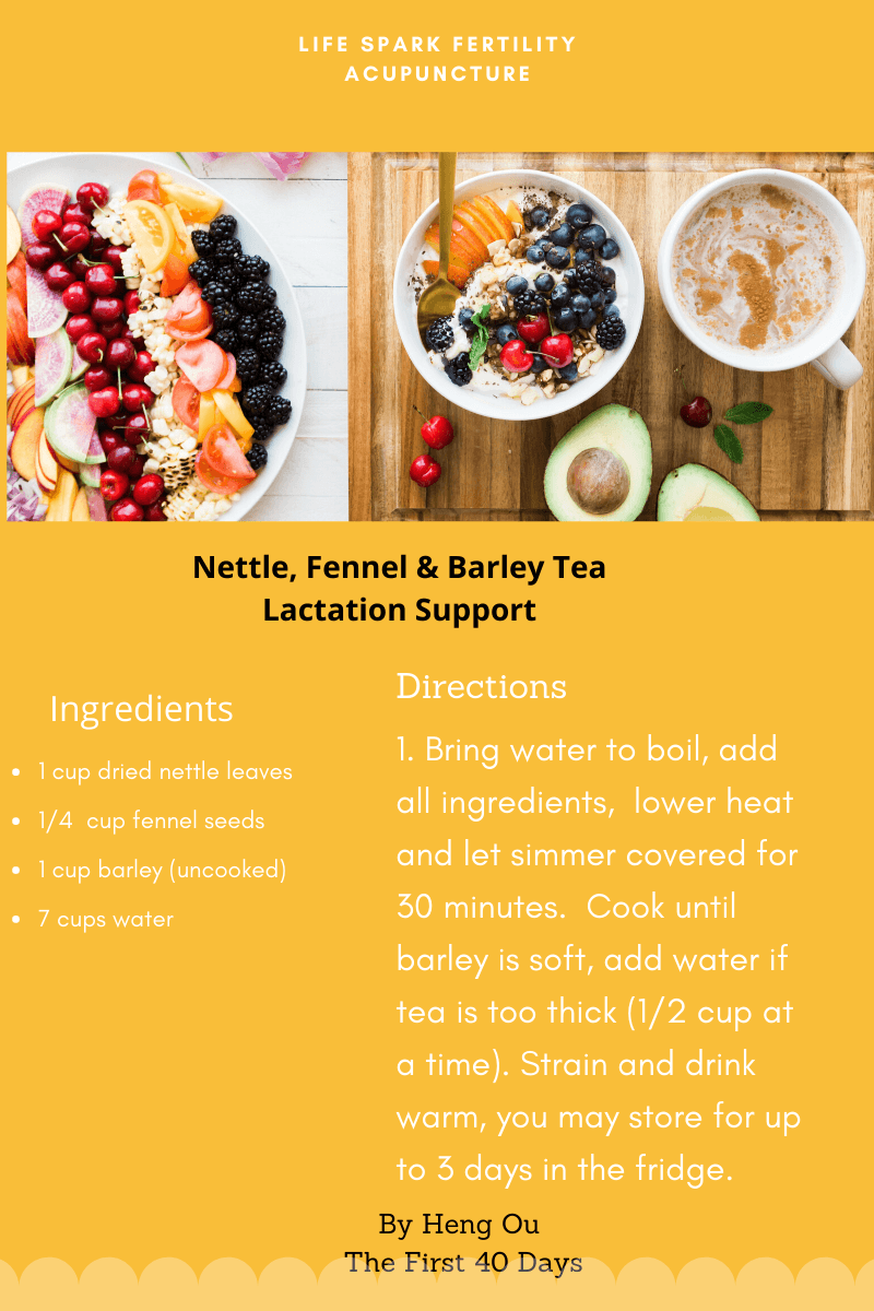 Support Lactation with Acupuncture and Tea