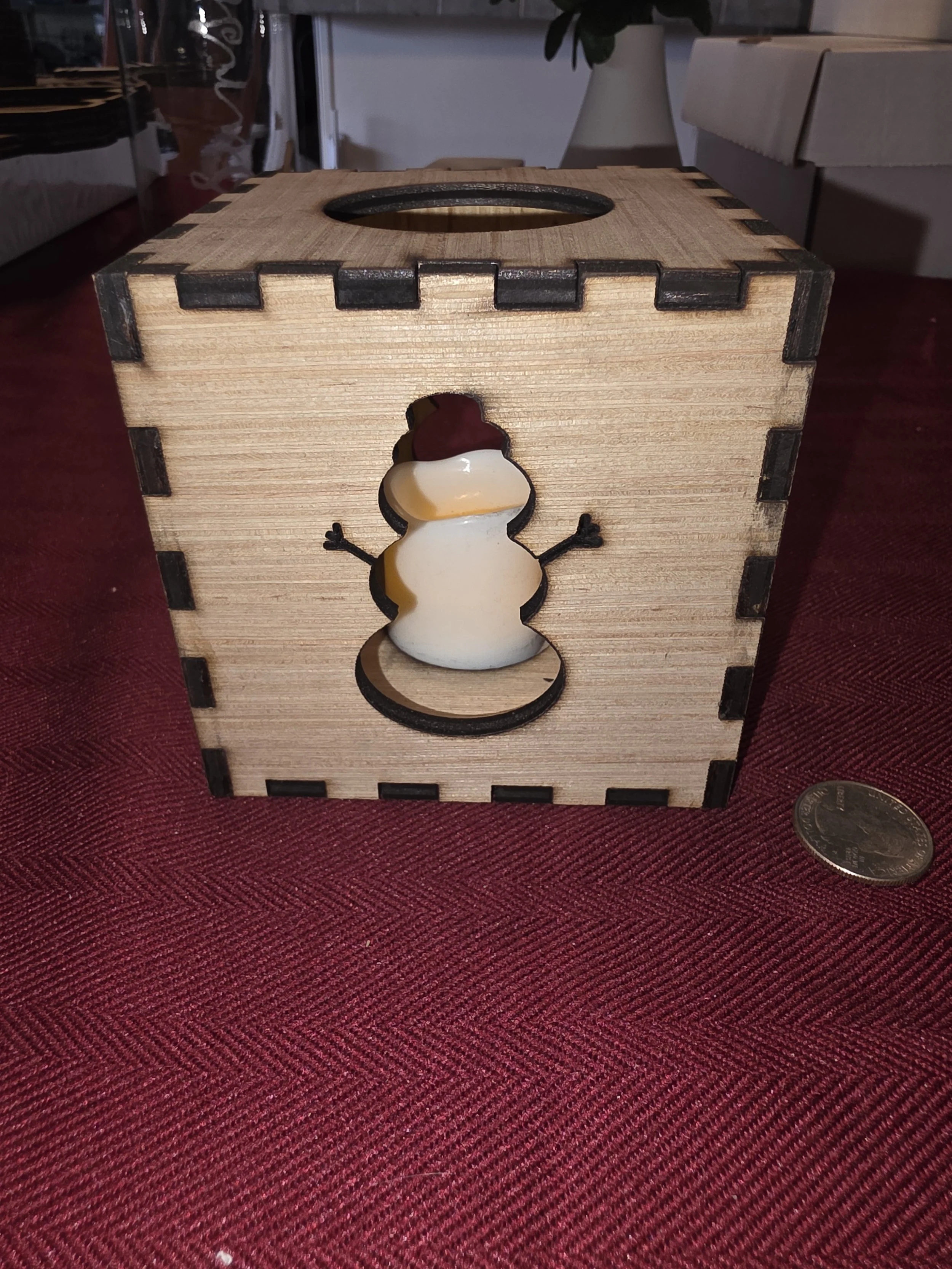 Seasonal laser-cut Tea light boxes