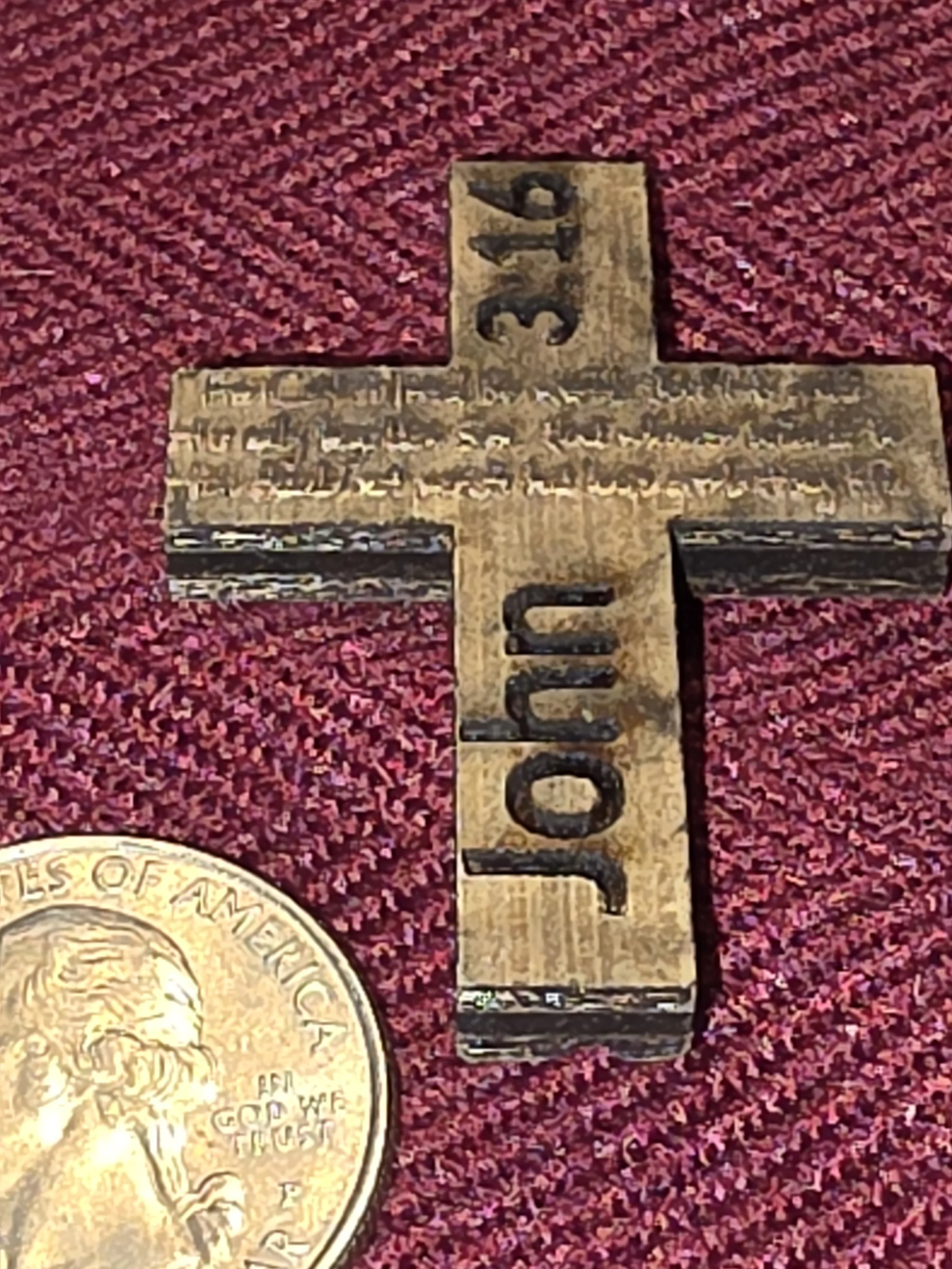 Laser engraved Crosses
