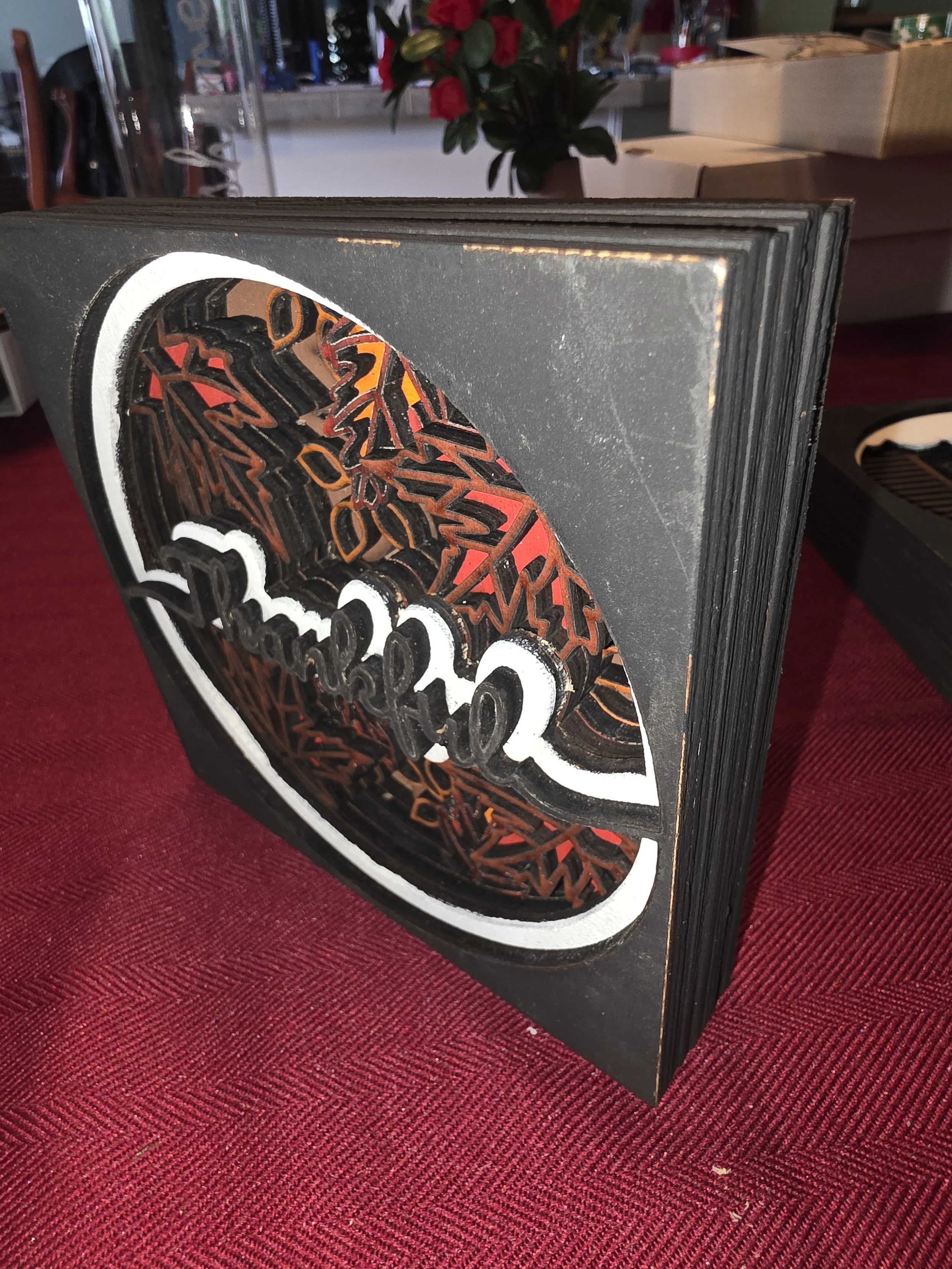 Multi-layer Laser cut art