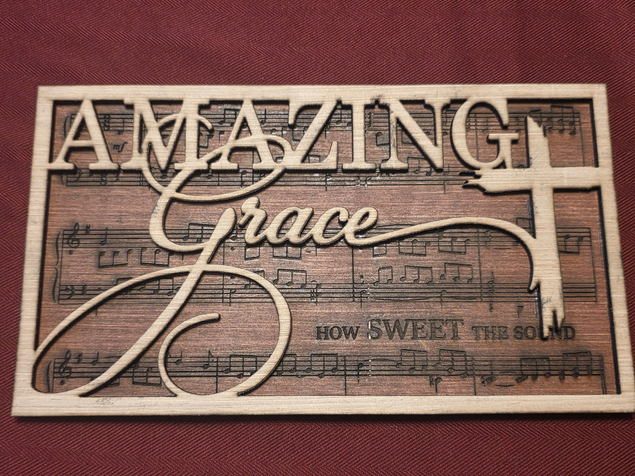 Layered laser-cut art
