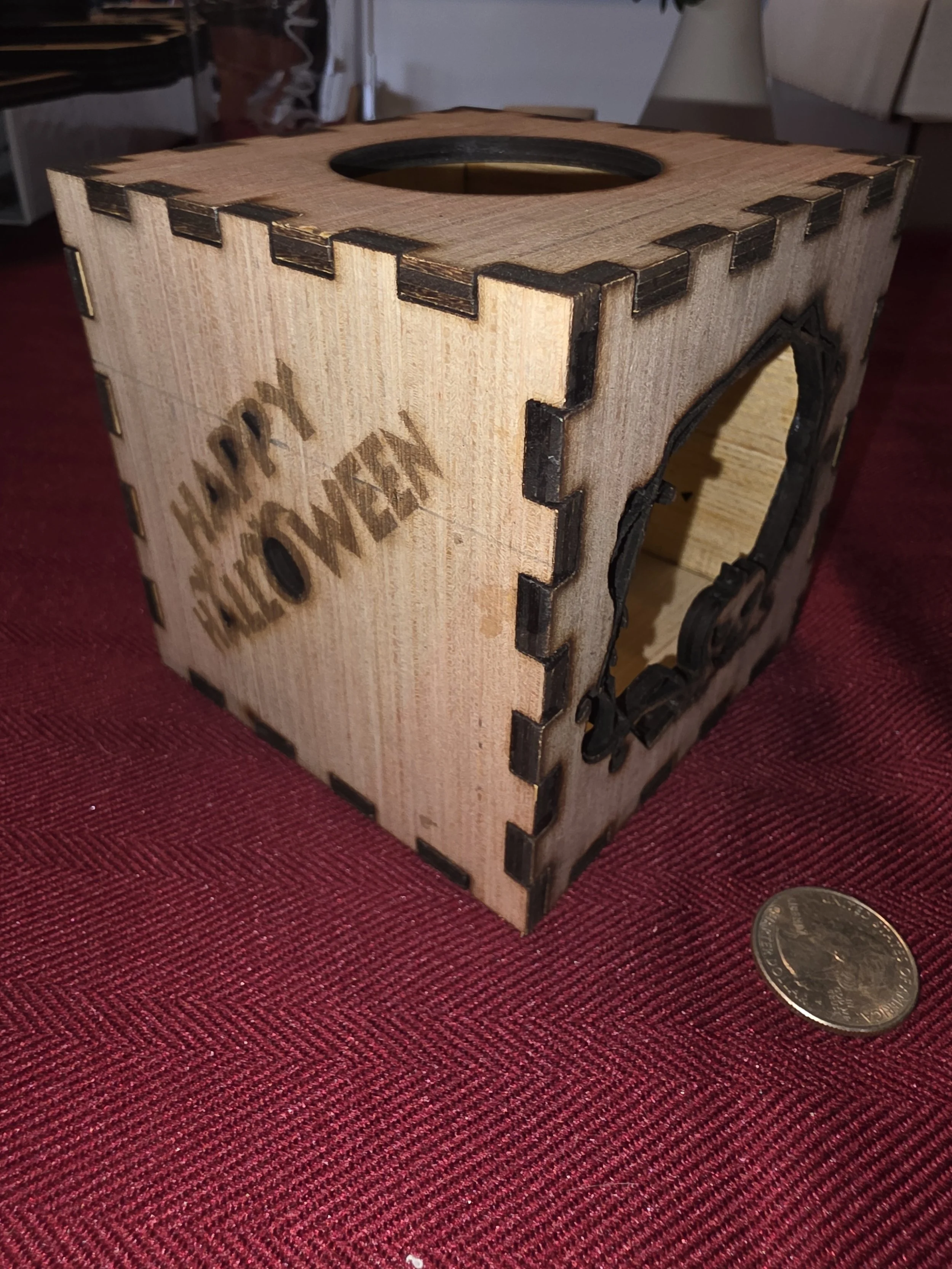 Seasonal laser-cut Tea light boxes