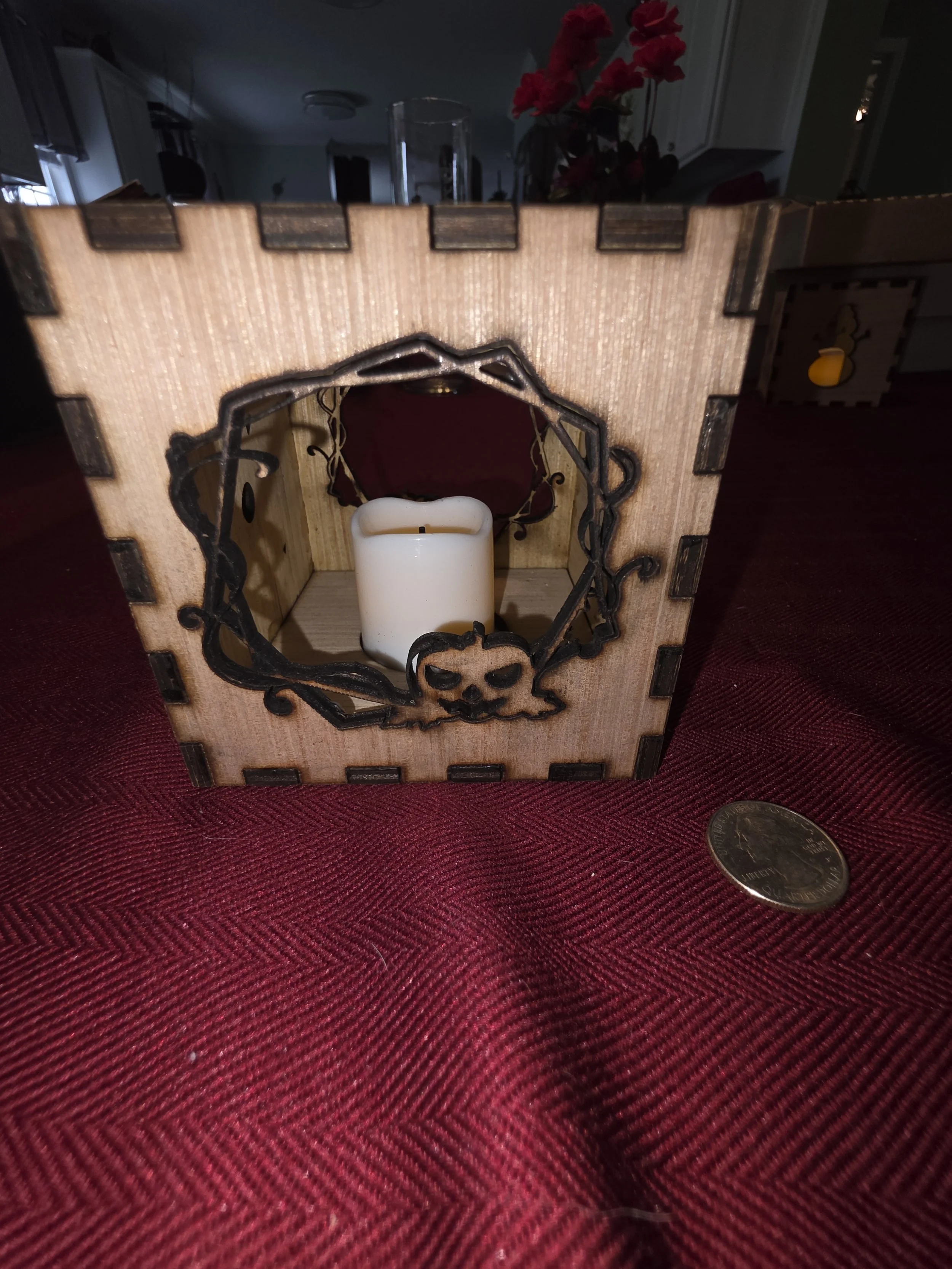 Seasonal laser-cut Tea light boxes