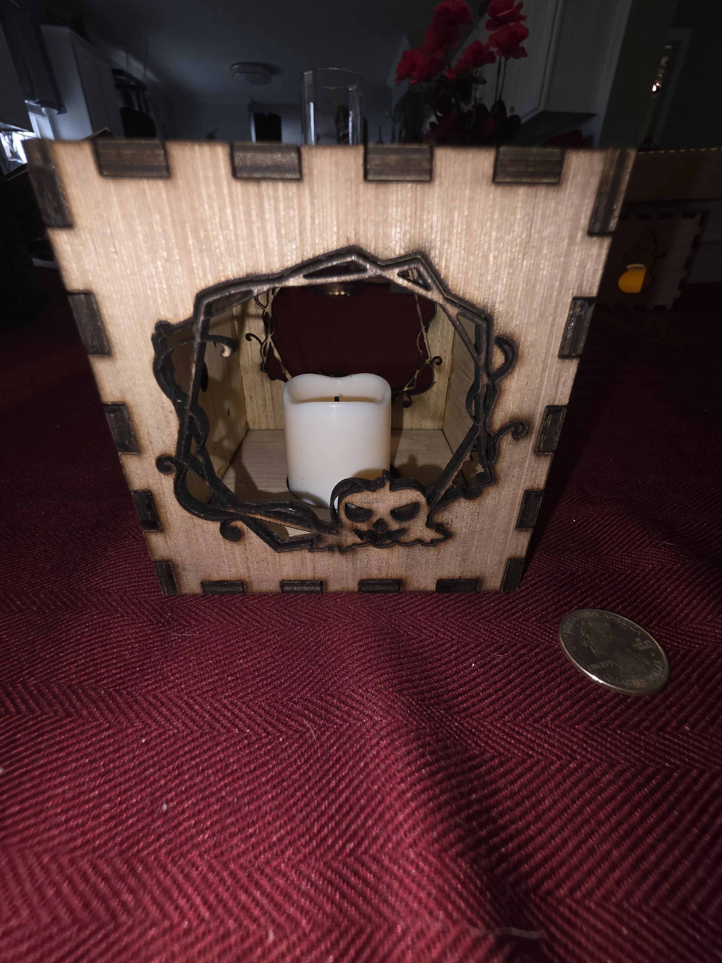 Seasonal laser-cut Tea light boxes