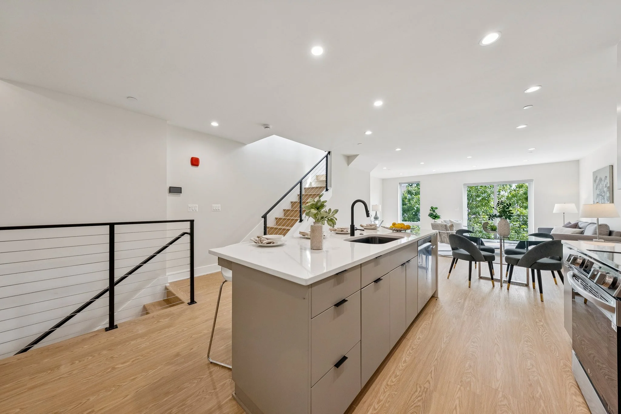 Second Floor Kitchen and Living Room
