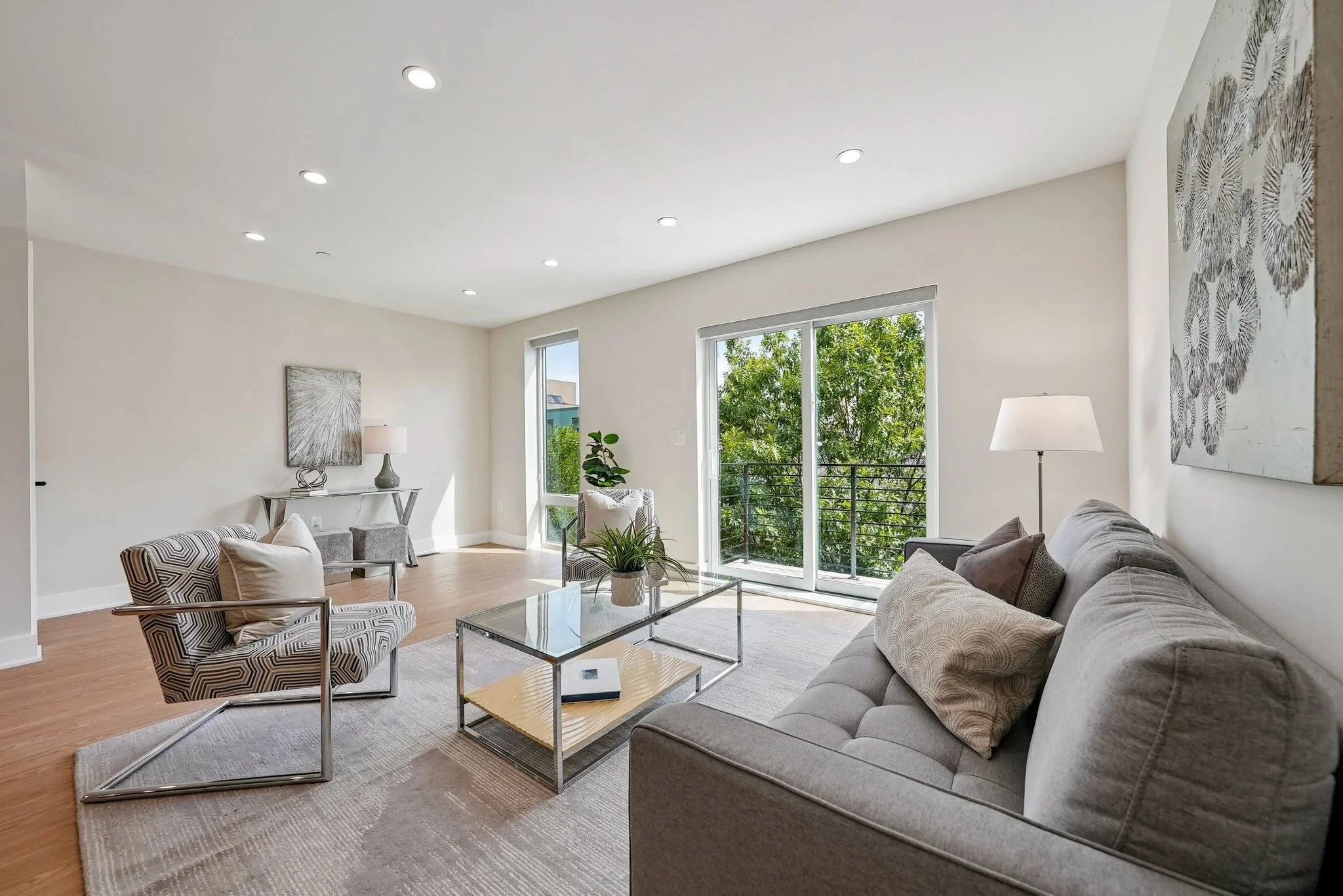 Living Room with Balcony