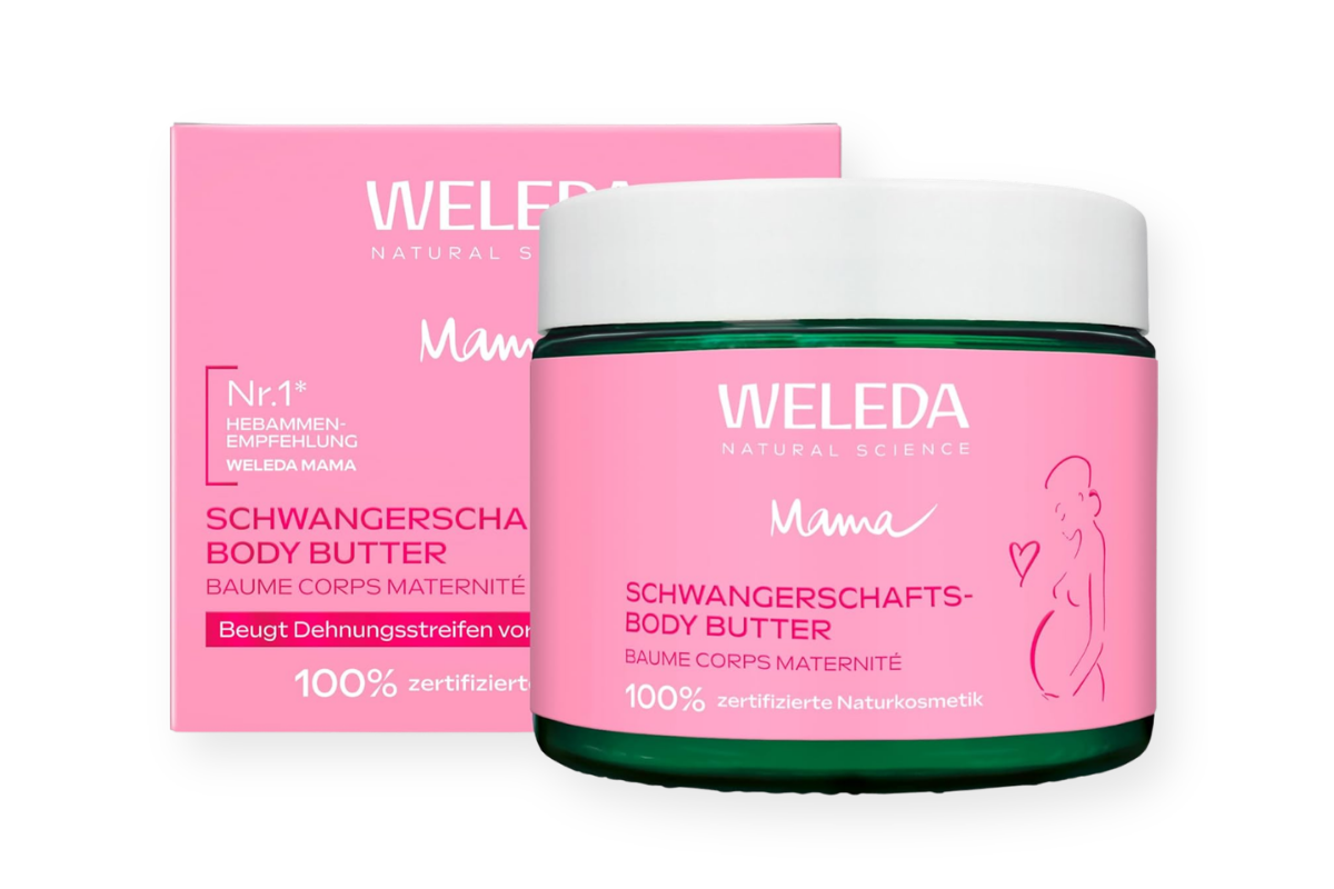 Weleda Mama Schwangerschafts-Butter-Creme für Bauch und Körperpflege in der Schwangerschaft