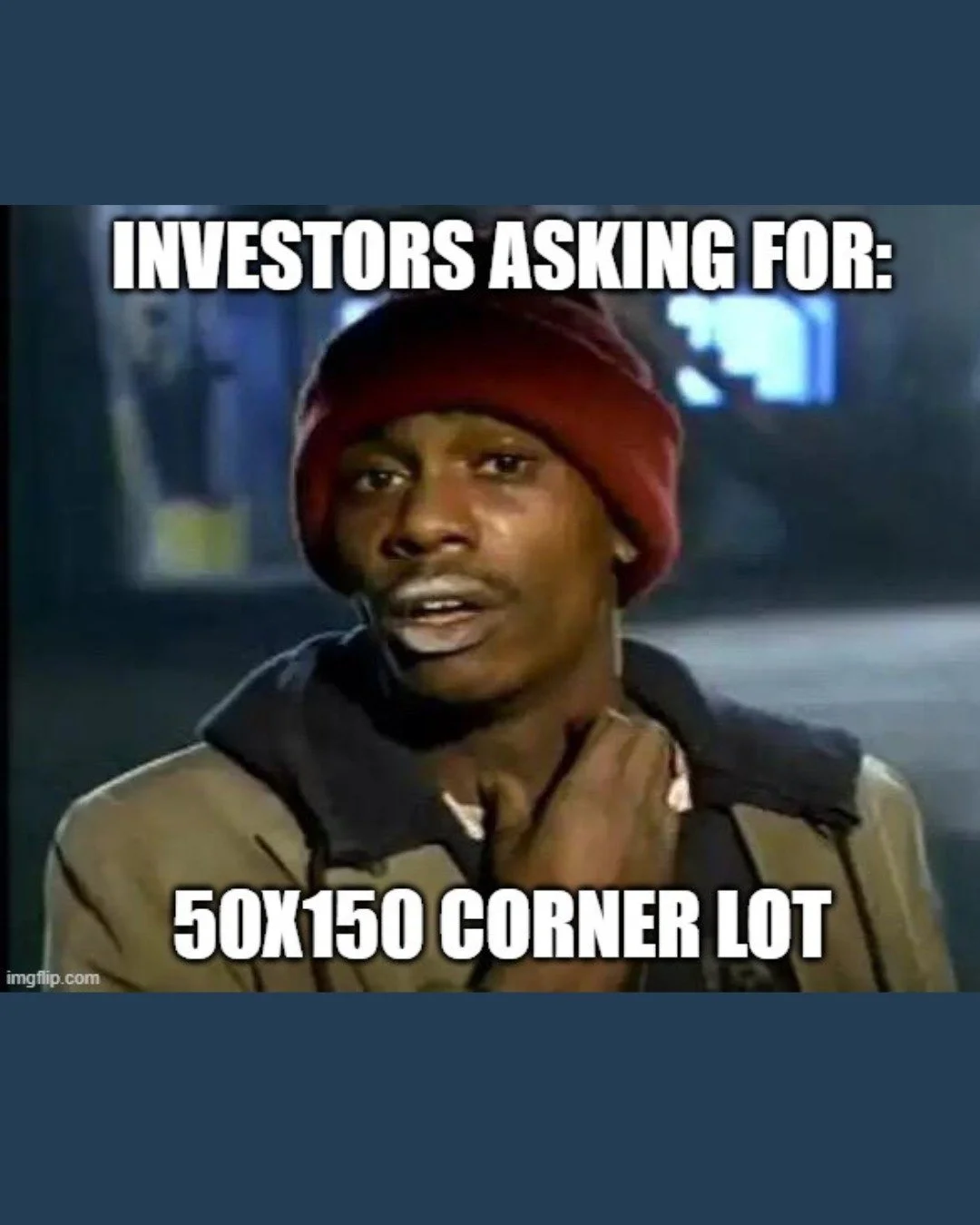 Oh, you want the most popular investment property in Edmonton? How about that sweet, sweet 50x150 corner lot?

#HomeGoals #DreamHome #HomeBuyers #RealtorLifestyle #EdmontonRealEstate

 

Brokerage: eXp Realty 
Team Leader: James Knull