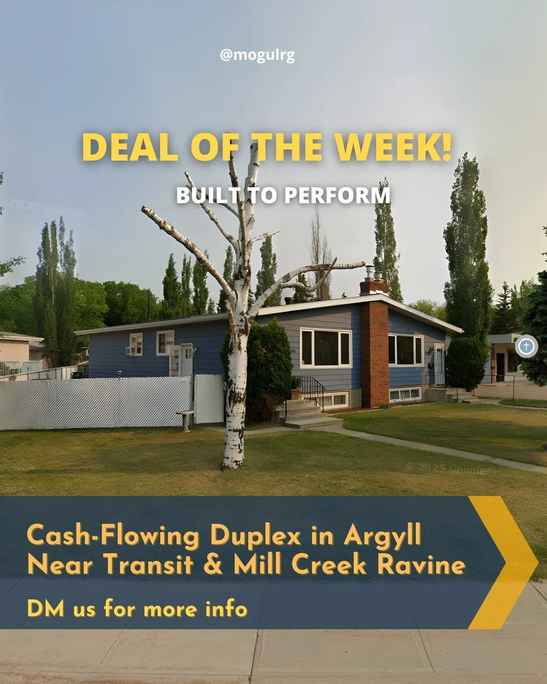 🚨DEAL OF THE WEEK: A No-Nonsense Cash Flow Play

A cash-flowing side-by-side duplex in Argyll, positioned in one of Edmonton&rsquo;s most reliable rental pockets. Steps from transit, a block from Mill Creek Ravine, and minutes to the LRT, Whyte Ave,