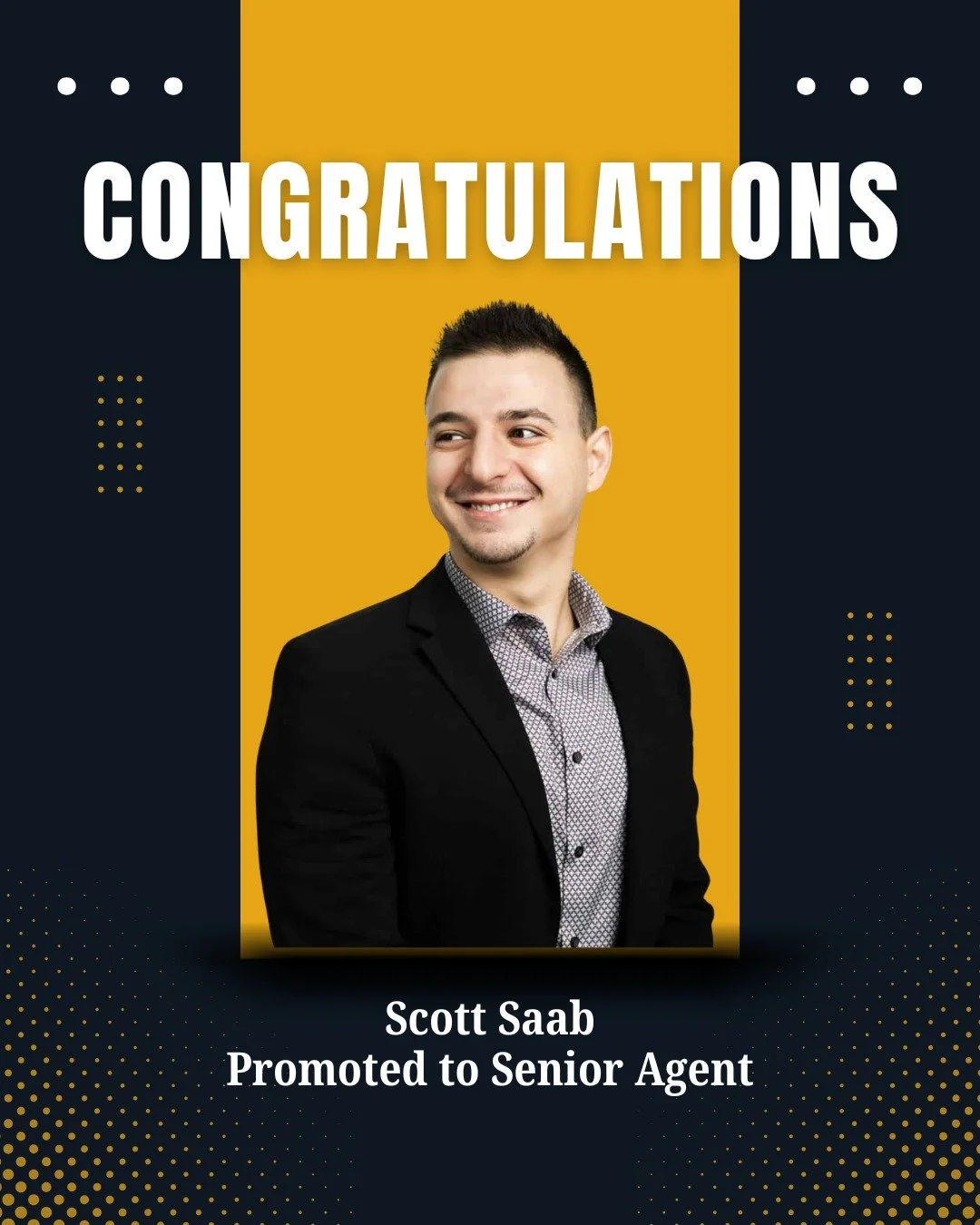 Big congrats to Scott on his promotion to Senior Agent!

Smart, reliable, and always client-first &mdash; this one&rsquo;s well earned.

Drop a 🎉 in the comments to congratulate Scott!

#EdmontonRealEstateAgent #VancouverRealEstateAgent #RealEstateH