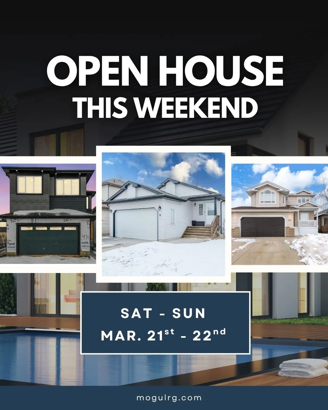 🏠 OPEN HOUSE EXTRAVAGANZA: 3 Properties, 1 Weekend!

We&rsquo;re doubling down this weekend with a massive lineup across Sherwood Park and Stony Plain. Whether you&rsquo;re looking for a ravine-front masterpiece, a freshly renovated family retreat, 