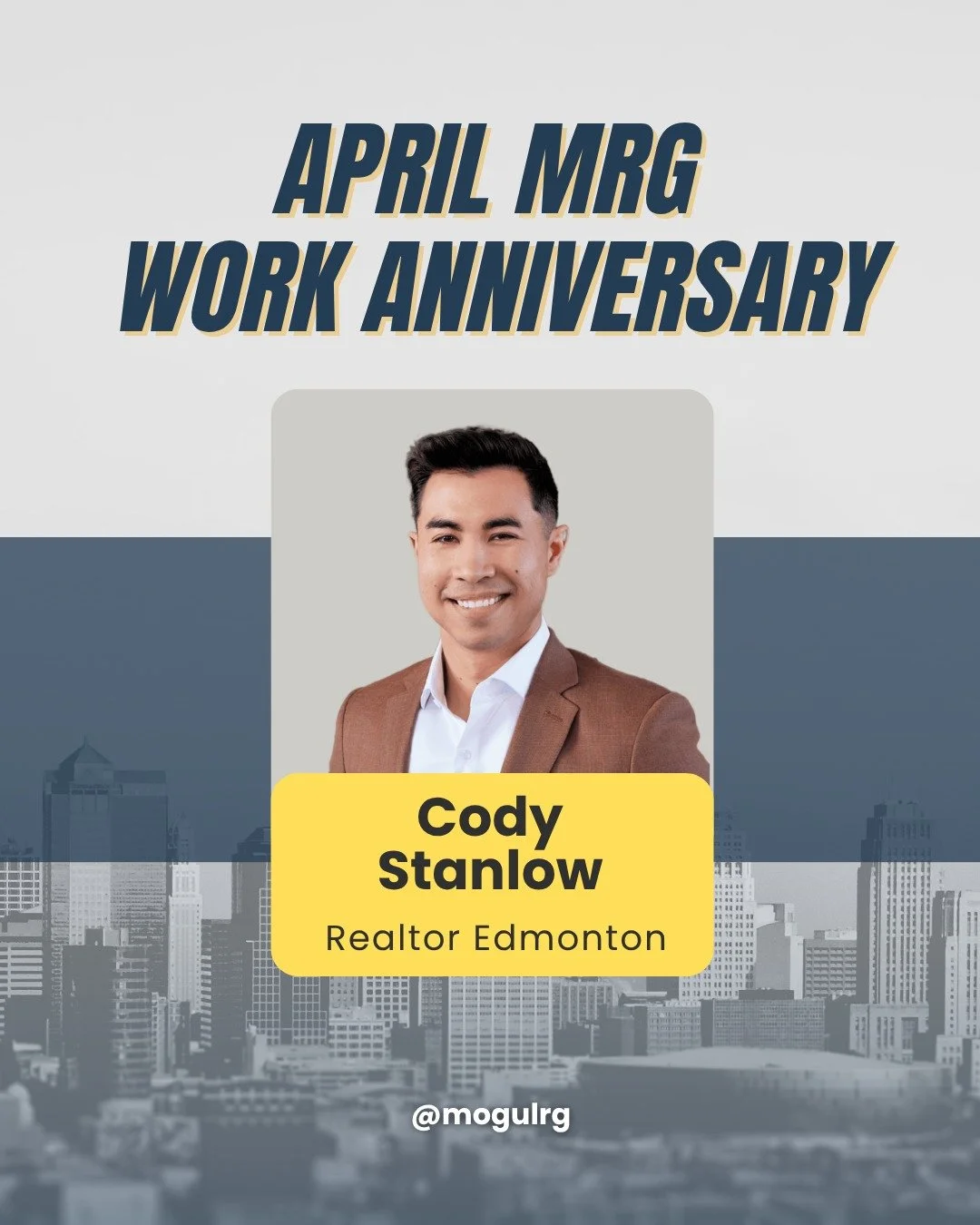 It&rsquo;s a Workaversary! Help us celebrate Cody Stanlow this month!

Cody has been a powerhouse for our Edmonton team, consistently delivering for his clients and raising the bar for excellence. We&rsquo;re so proud to have him wearing the MRG badg