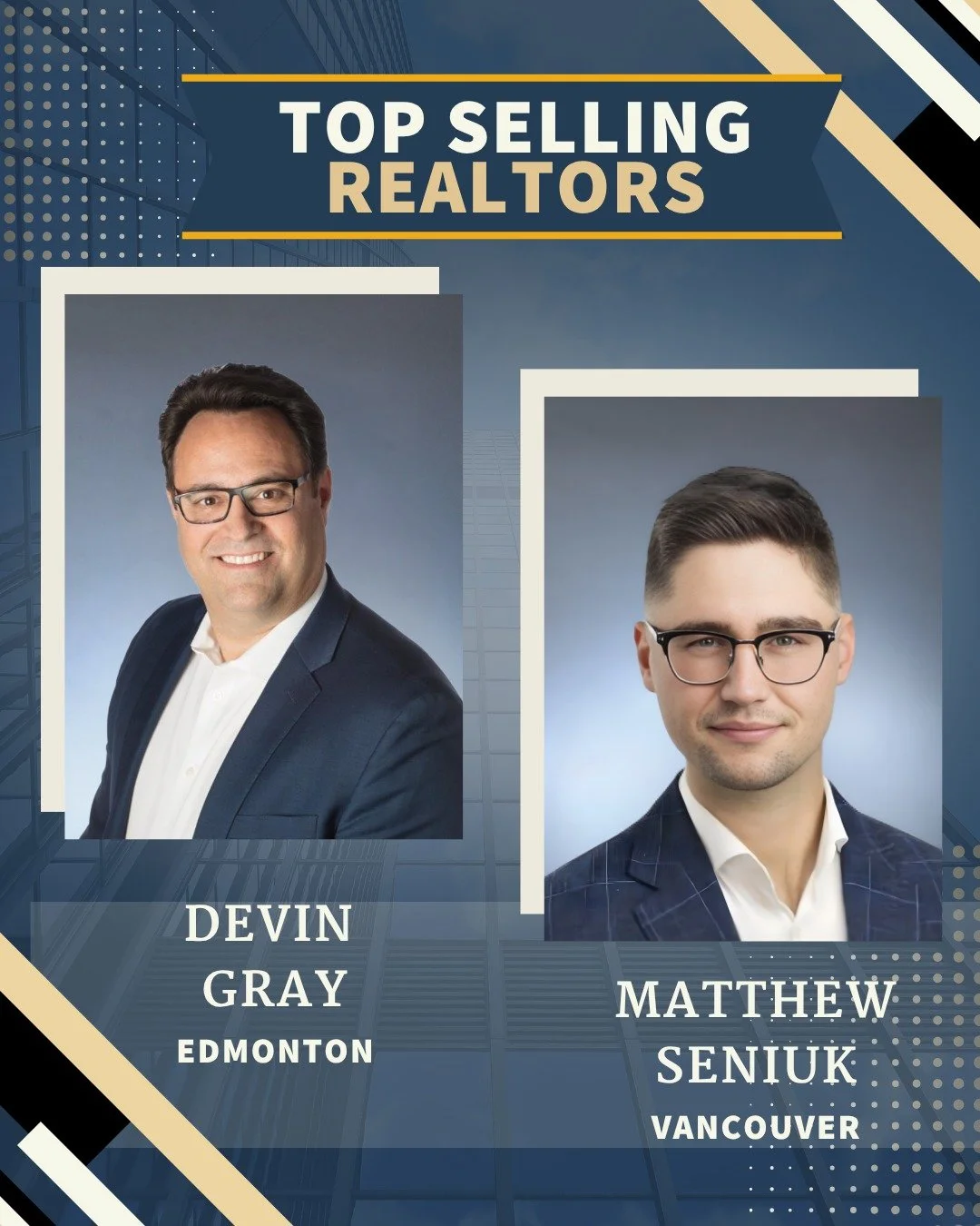 The Leaderboard is In 🏆

The numbers for this month show two people leading the pack. These agents have been putting in the work to get results for our clients across Western Canada.

Congratulations to our top producers

-Devin Gray &ndash; Edmonto