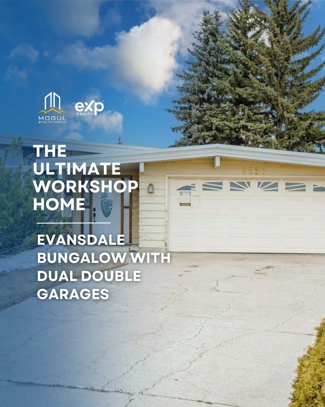 Your dream workshop is officially here.

This Evansdale bungalow is a hobbyist&rsquo;s paradise. The home is spacious and family-ready, but the real showstoppers are the dual double garages. You get an attached garage for daily use plus a detached, h