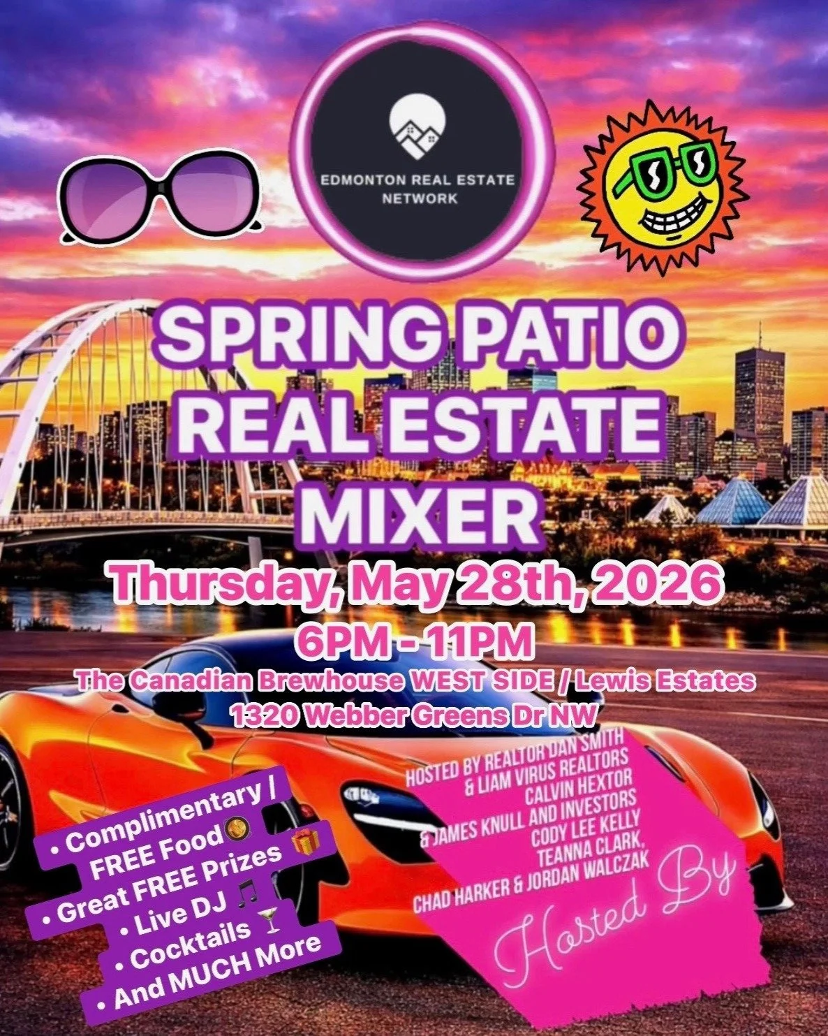 ☀️ Patio Szn Alert: YEG Real Estate Mixer!

Looking to expand your circle? The EDMONTON REAL ESTATE NETWORK is back with their 4th industry mixer, and it&rsquo;s hitting the patio!

This event is all about their vision: "Leave your brokerage at 