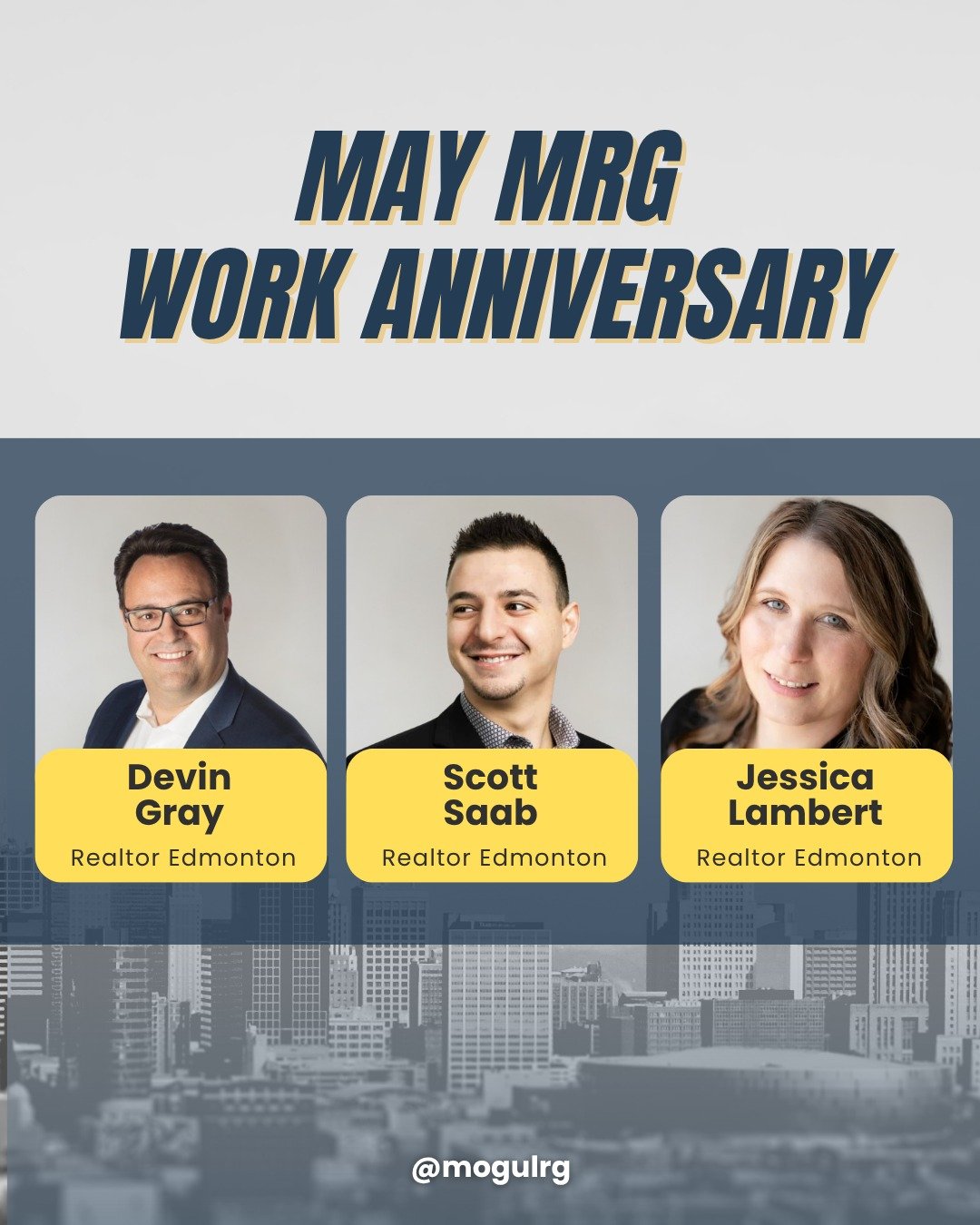 The May lineup is looking strong!

Happy Workanniversary to Devin Gray, Scott Saab, and Jessica Labert. Thank you for raising the bar, putting clients first, and making moves look easy.

We&rsquo;re incredibly lucky to have you on the team. Cheers to