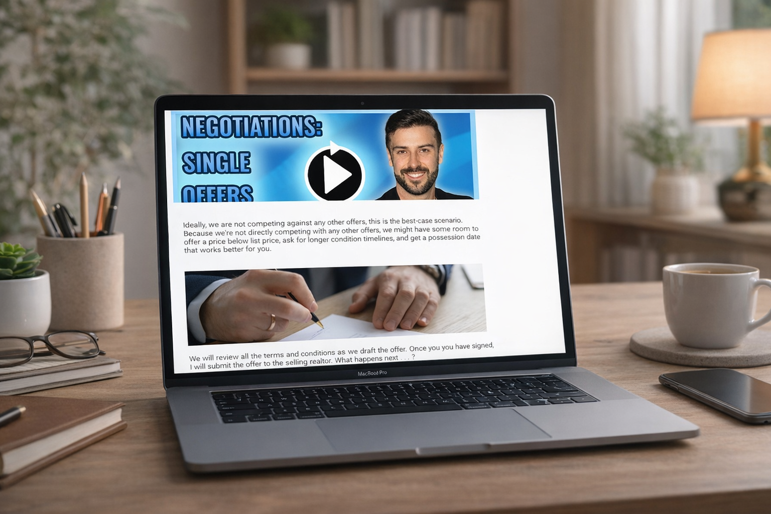 A laptop with Mogul Buyer's Guide on the screen