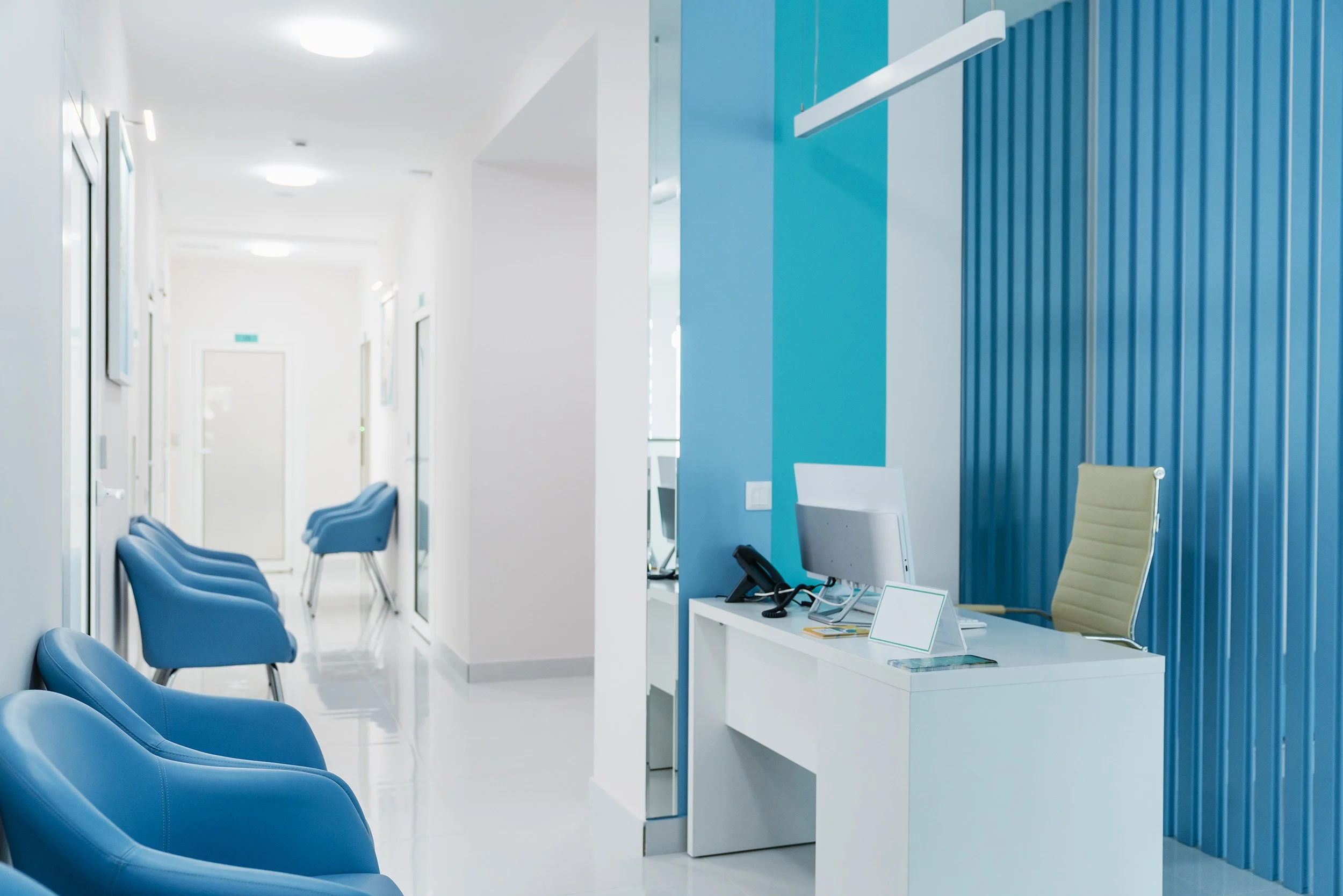 Clean and bright interior of the clinic