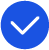 Checkmark inside a blue circle