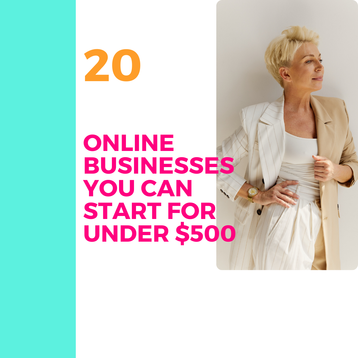 20 Profitable Online Businesses for Women Over 50: Turning Expertise into Income on a Budget