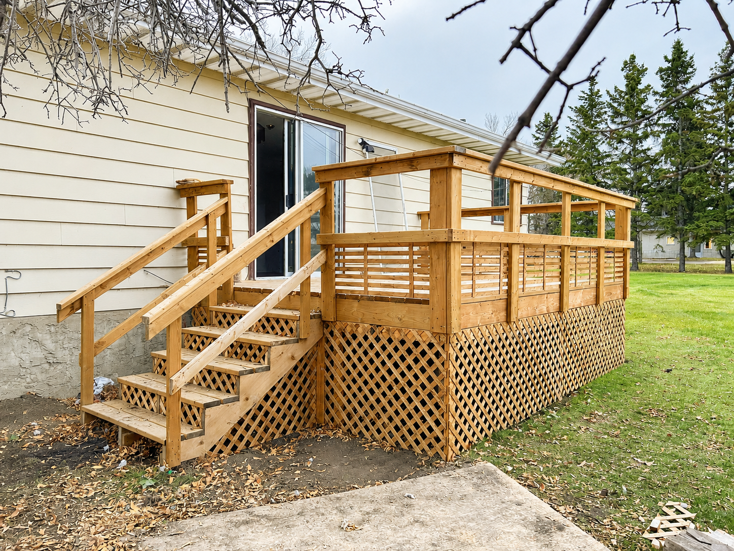 Deck and Lattice Work
