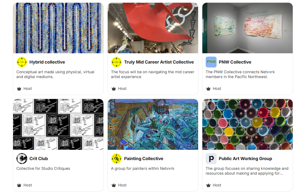 Screenshot of Netvvrk collectives