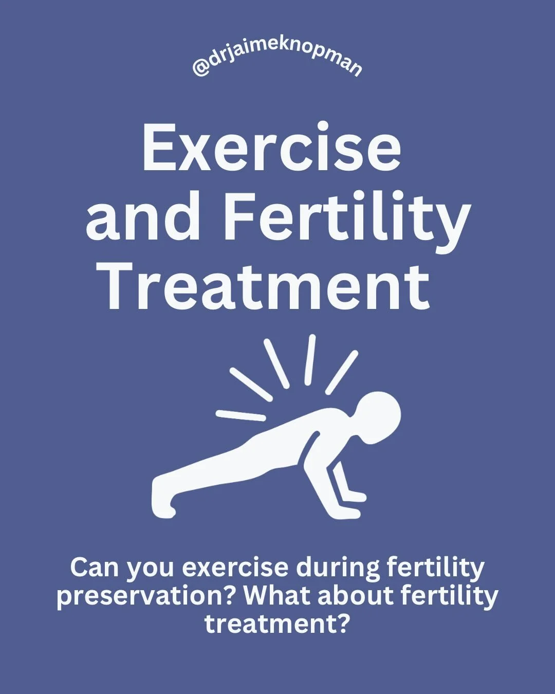 Movement isn&rsquo;t just physical for many of us. It&rsquo;s mental health, routine, and identity.
That&rsquo;s why I don&rsquo;t believe in automatically removing exercise during fertility treatment or preservation. Instead, I believe in modifying 