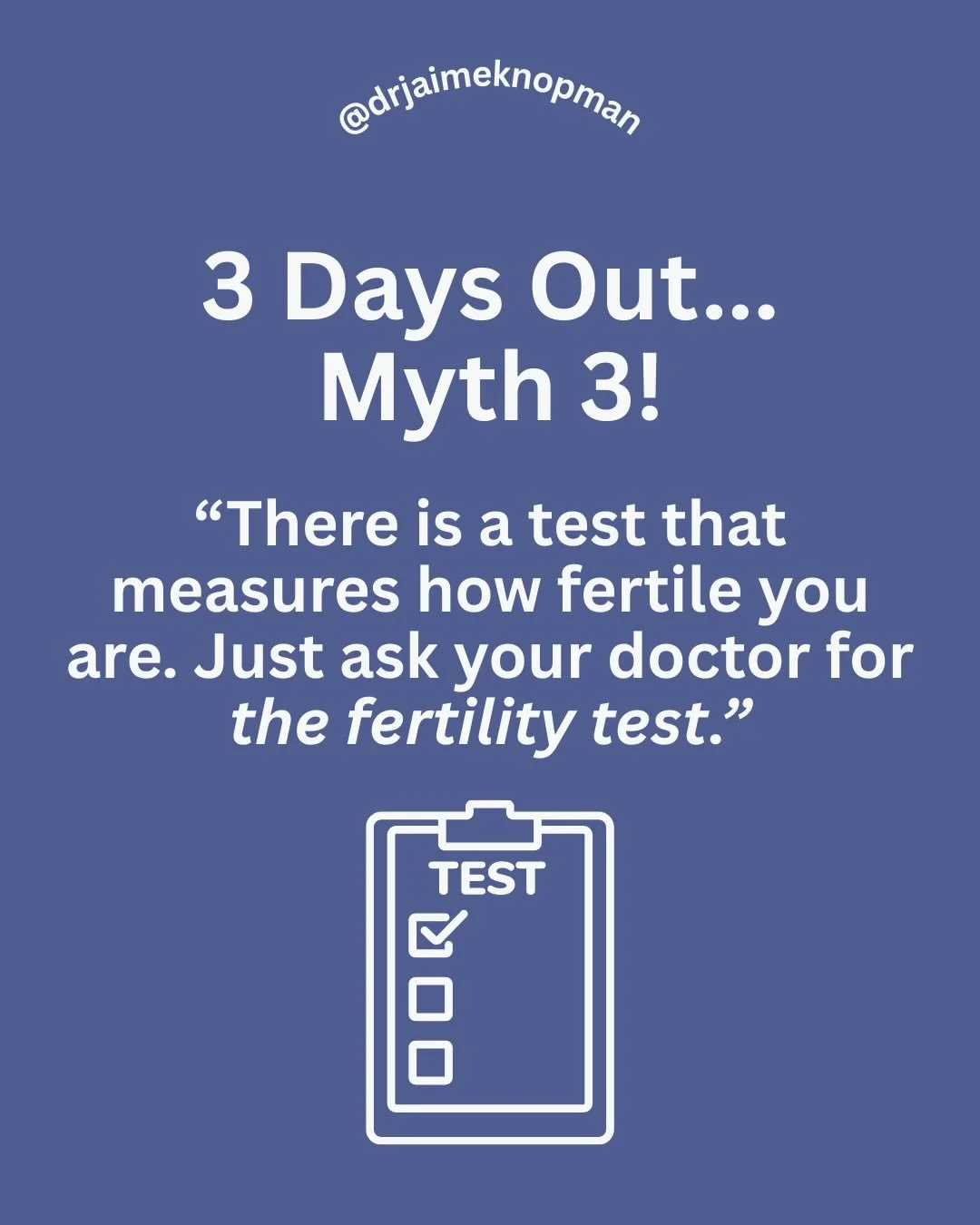 You know I wish it were otherwise!! Maybe science will get to that point one day&hellip; preorder &ldquo;Own Your Fertility&rdquo; at the link in my bio for the in depth answer as to why this is fiction, rather than fact! ❤️