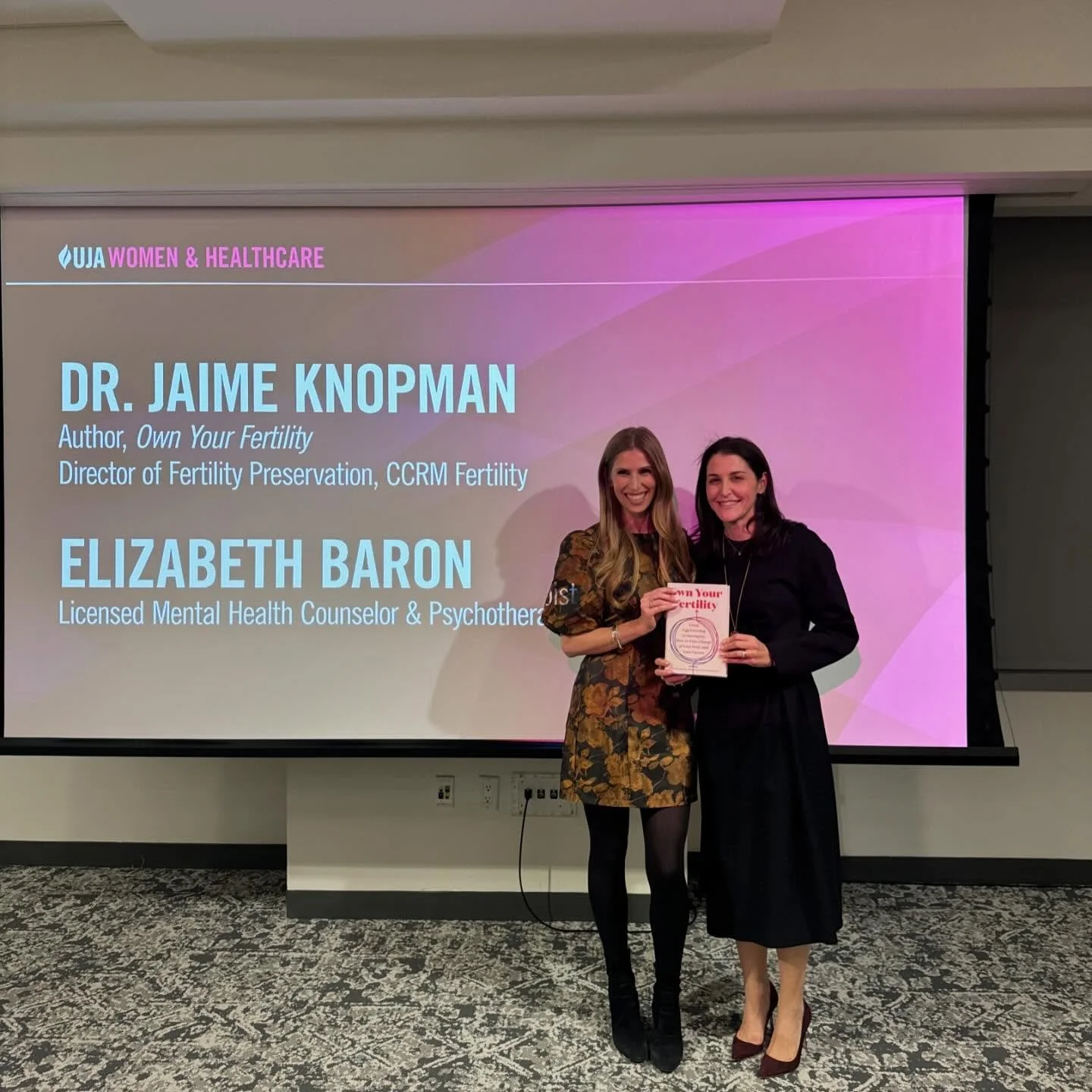 Such a special evening surrounded by brilliant, generous women. I loved talking Own Your Fertility with the amazing @withelizabethb. Huge thank you to @stardustfertility, @nikicfine, @rebeccaraphael (as always,) and especially to the whole team at @u