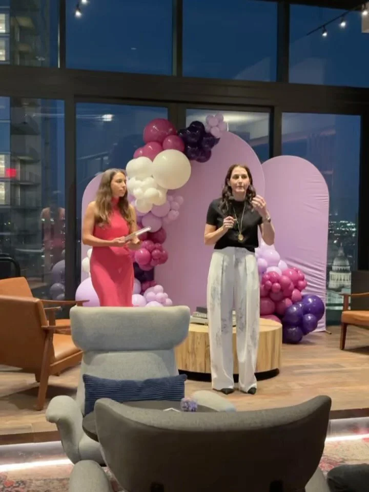 The most wonderful night kicking off SXSW week in Austin with @gametogen ! We discussed advancements in women&rsquo;s health, the future of reproductive care with Fertilo, and Own Your Fertility. Swipe to see me use the simulator&hellip; 💕