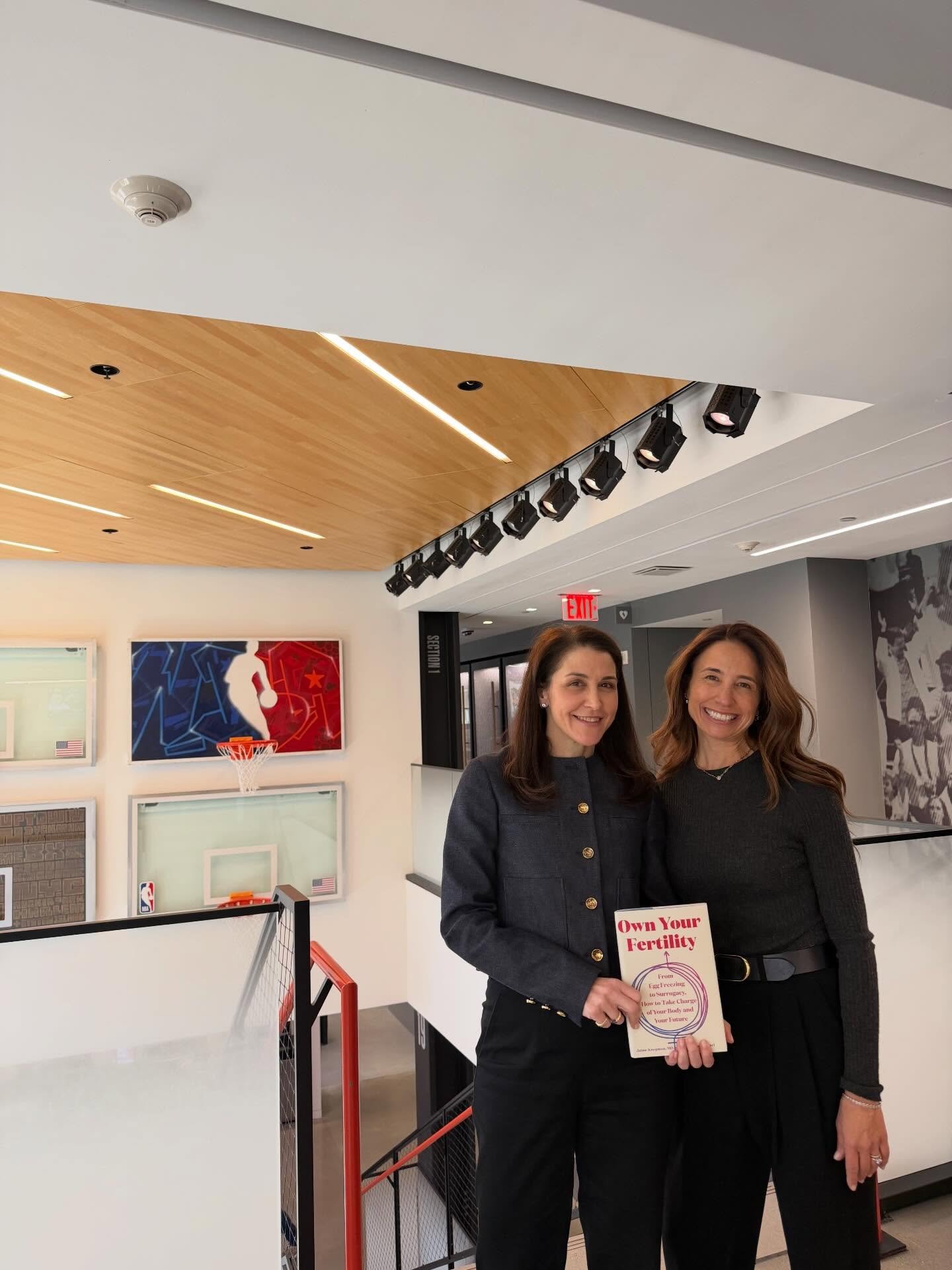 Own Your Fertility x NBA! I was so honored to talk to this crew about reproductive health and fertility preservation at the NBA HQ in New York. We even got to touch the trophy!
*
*
* *
#fertility #fertilityspecialist #infertility #ttc 
#reproductivec