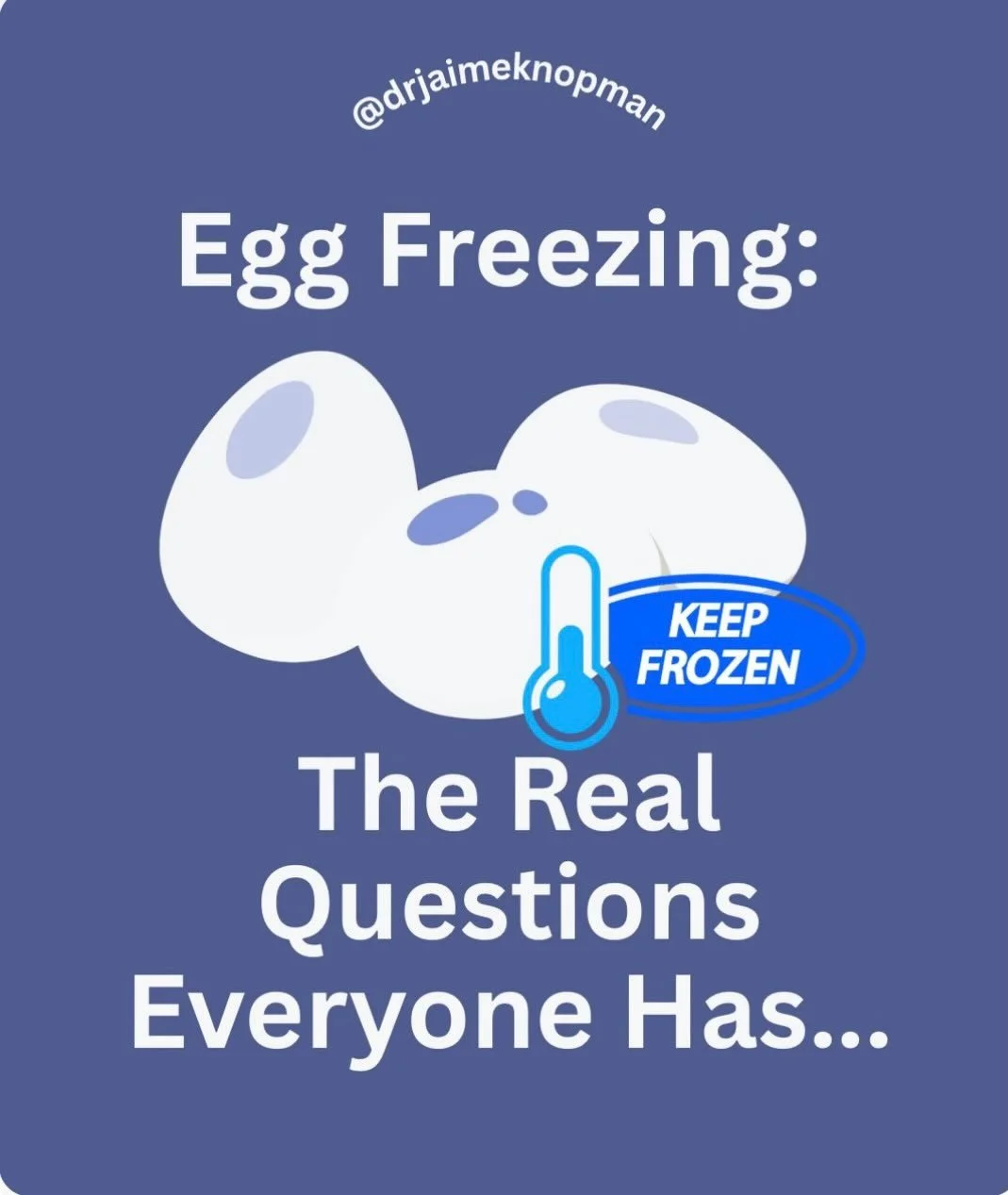 Egg freezing = agency! It&rsquo;s about giving yourself options, space, and time&mdash;and knowing you don&rsquo;t have to have everything figured out right now.
*
*
*
*
#fertility #infertility #eggfreezing #ivf #fertilitydr