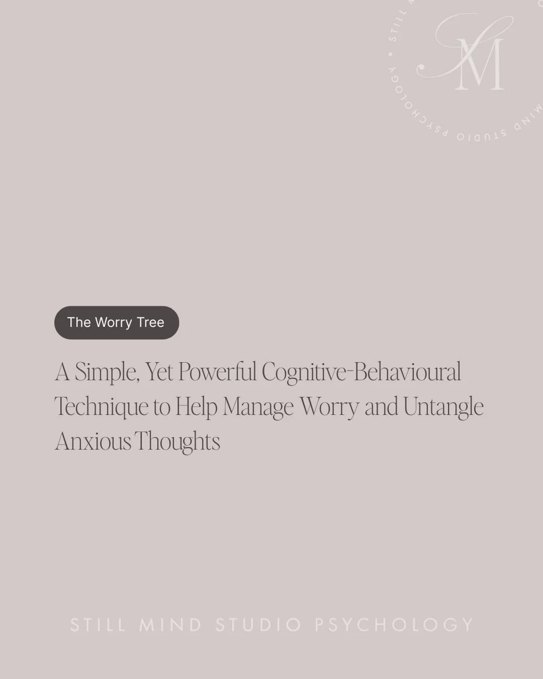 | Feeling Stuck in a Spiral of &lsquo;What If&rsquo; Thoughts?

Instead of spiralling, ask yourself:
⚪️ Is this something I can control?
⚪️ Is there an action I can take right now? 
⚪️ If not, can I let it go for now? 

When we separate hypothetical 