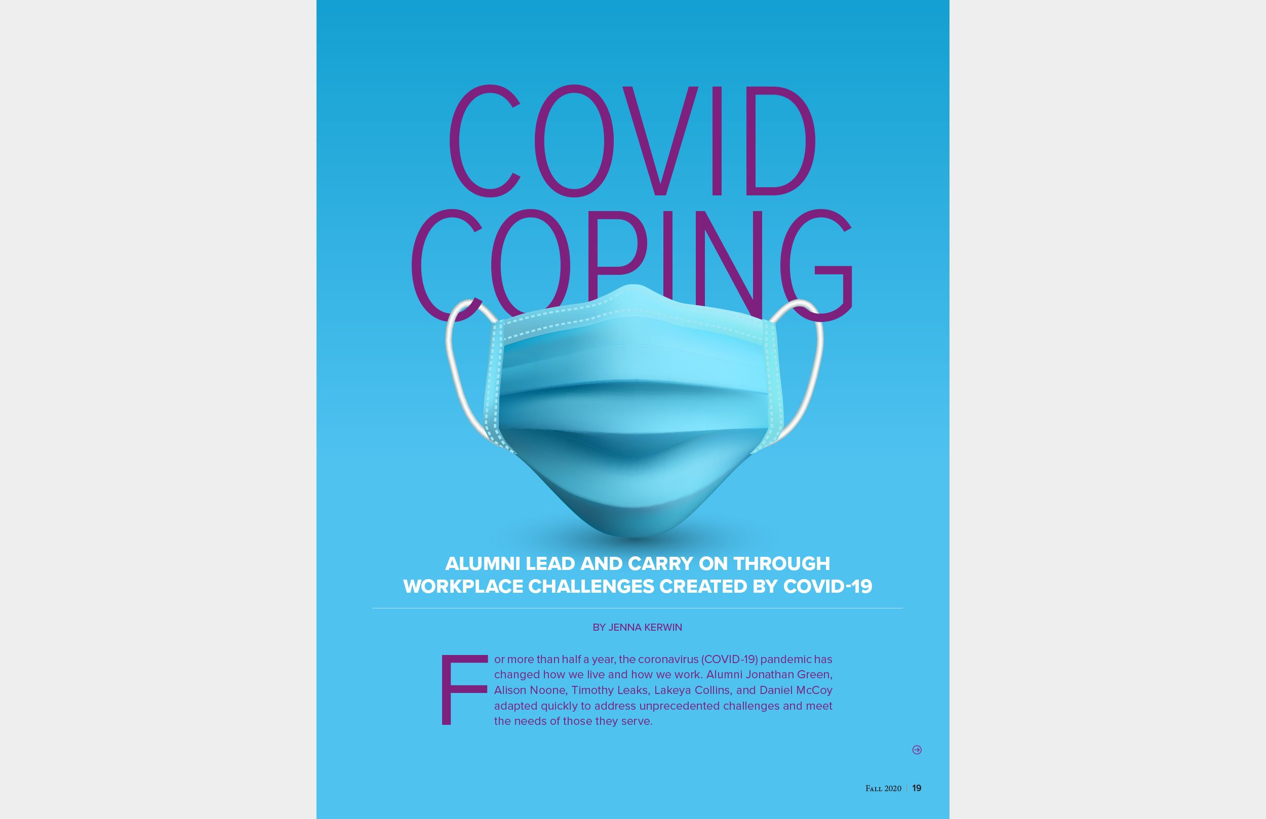 COVID Coping title page
