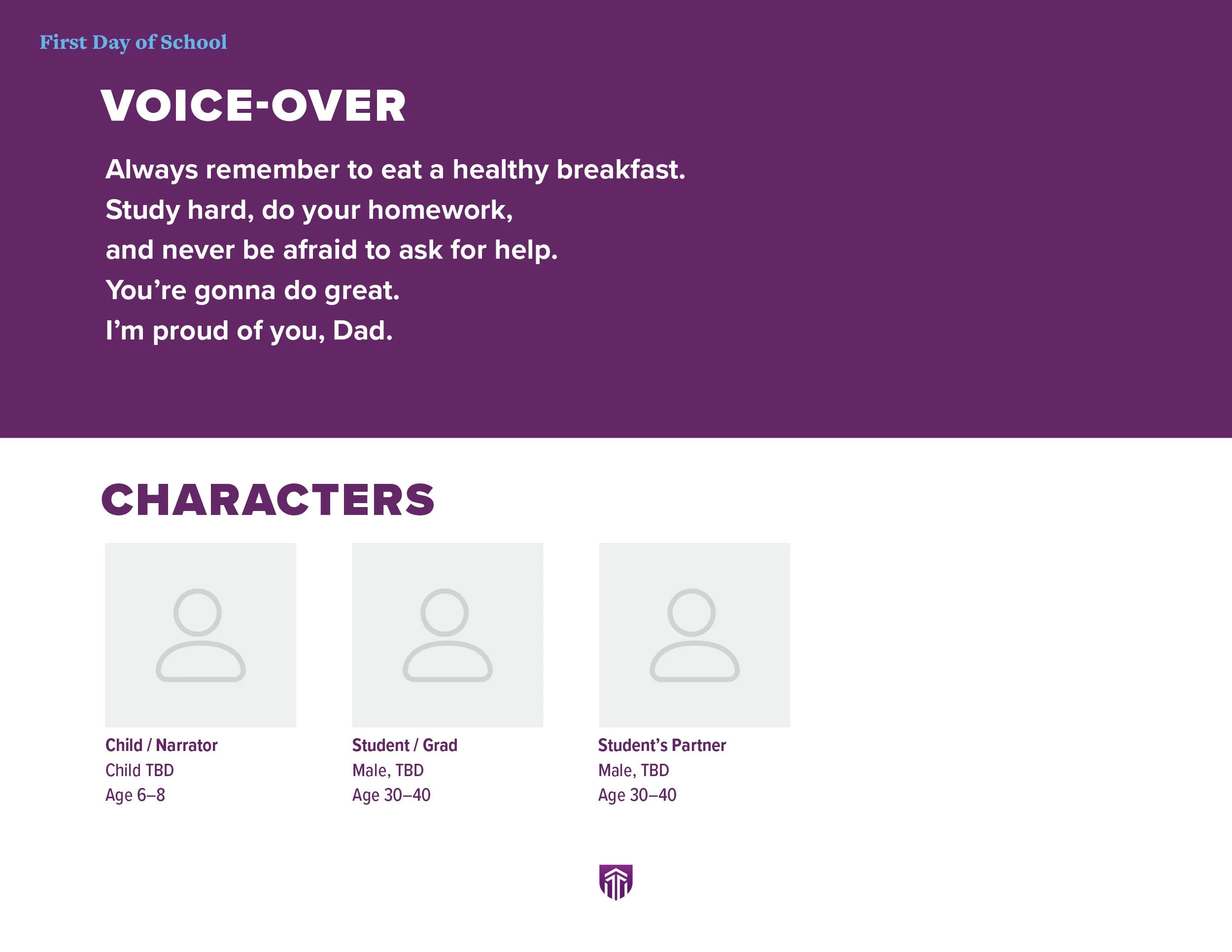 First day of School pitch page  3