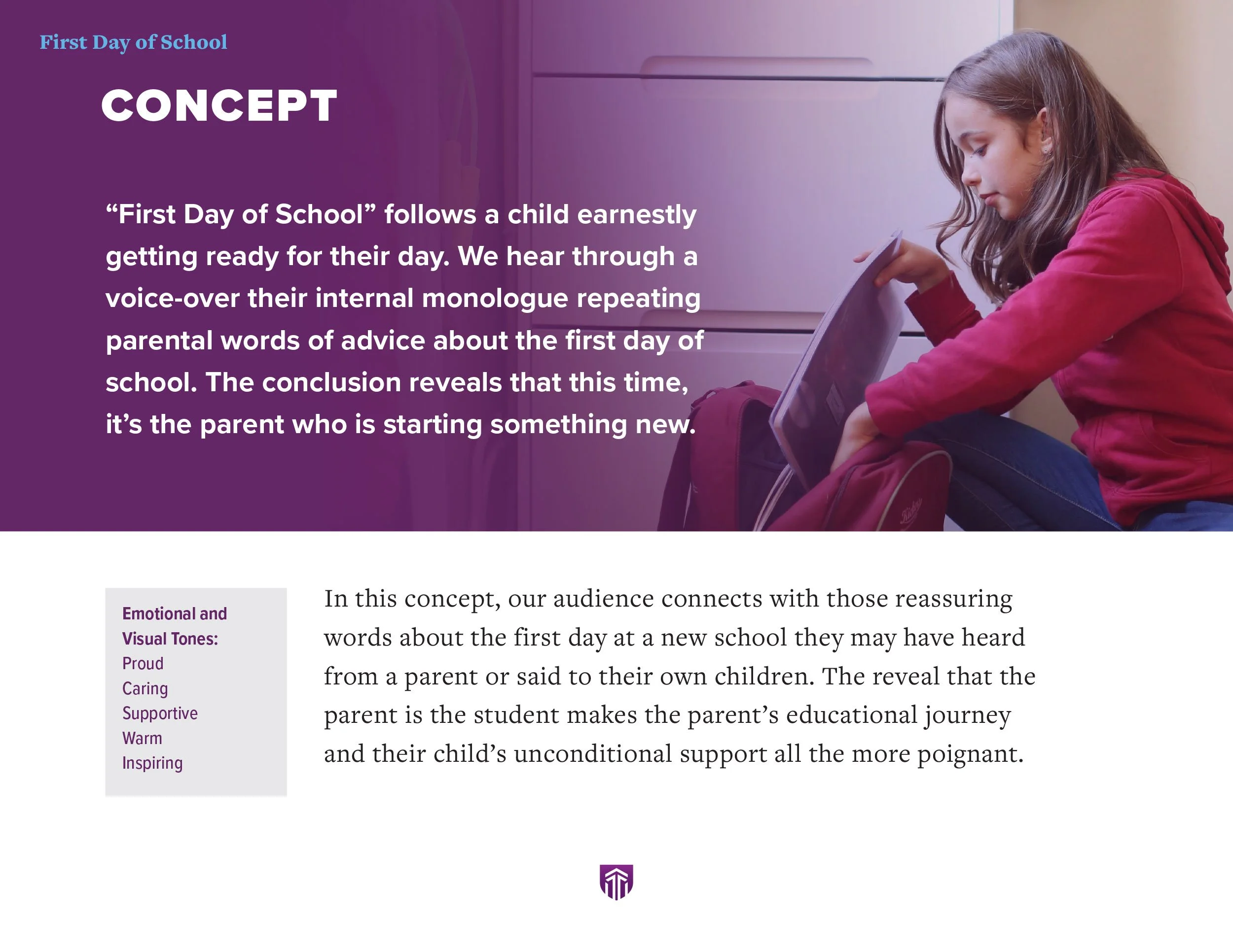 First day of School pitch page 2