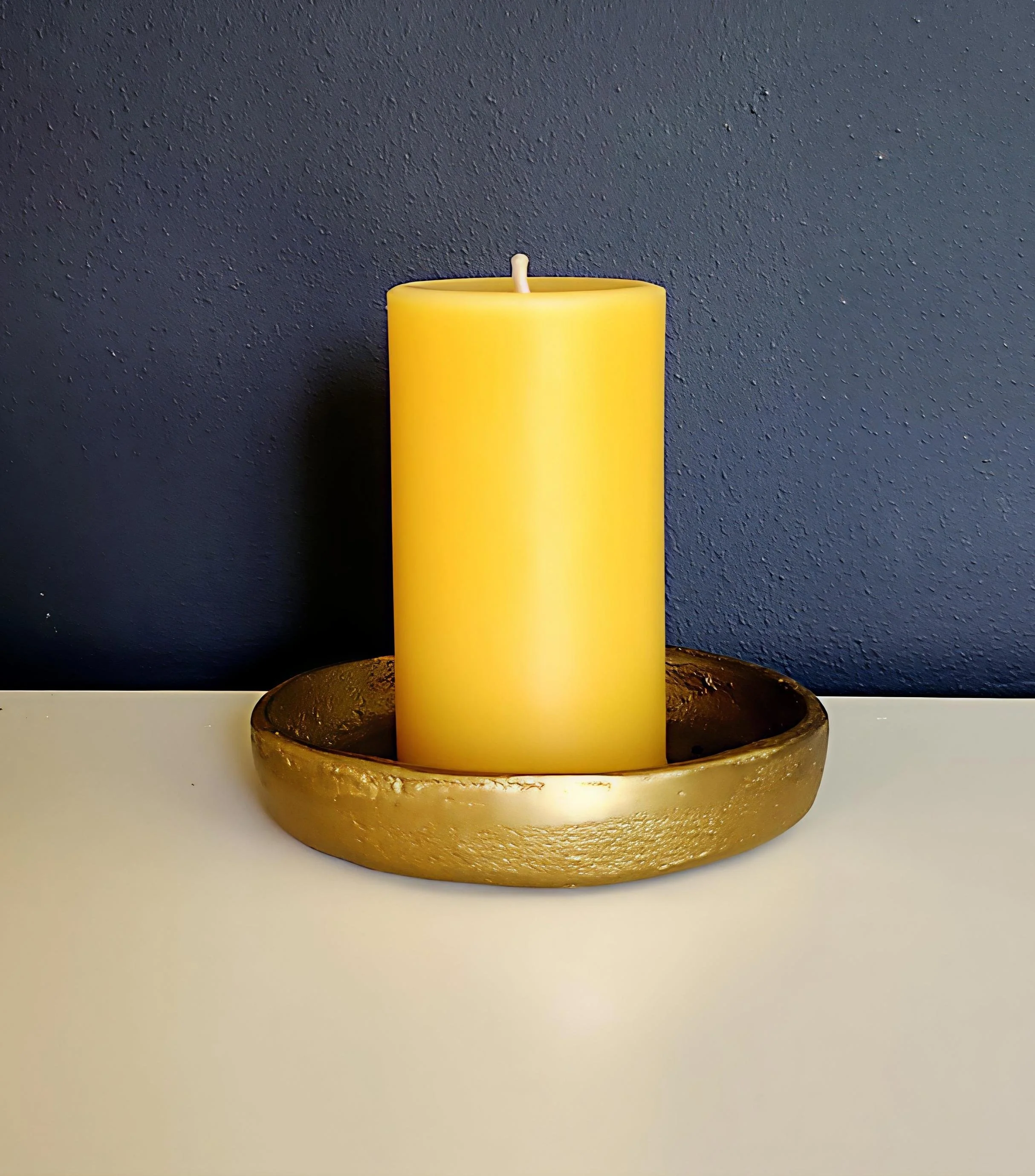 Pure Beeswax Candle - small pillar